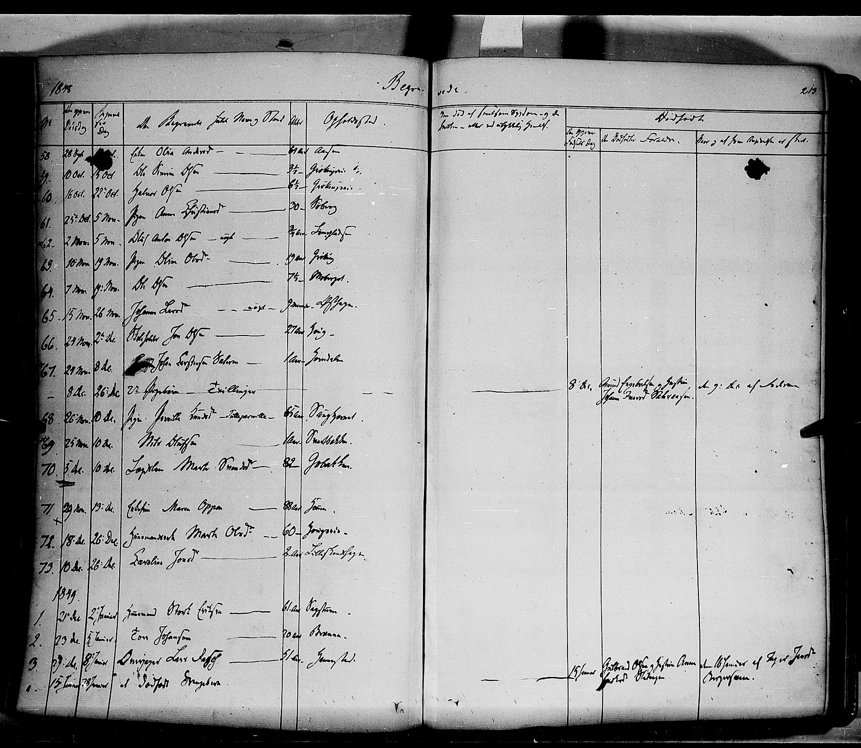 Elverum prestekontor, AV/SAH-PREST-044/H/Ha/Haa/L0009: Parish register (official) no. 9, 1843-1856, p. 213