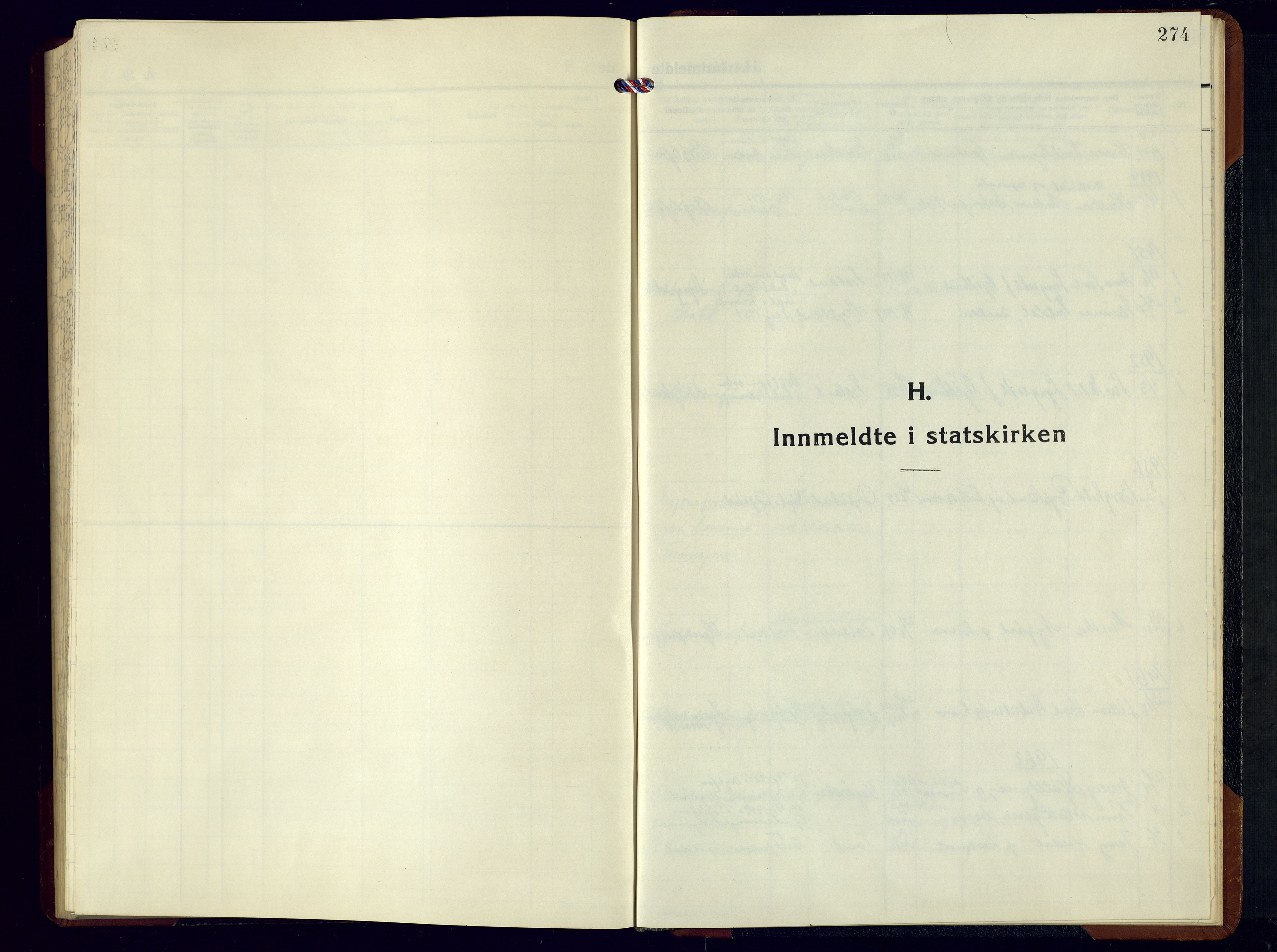 Froland sokneprestkontor, SAK/1111-0013/F/Fb/L0012: Parish register (copy) no. B-12, 1947-1968, p. 274