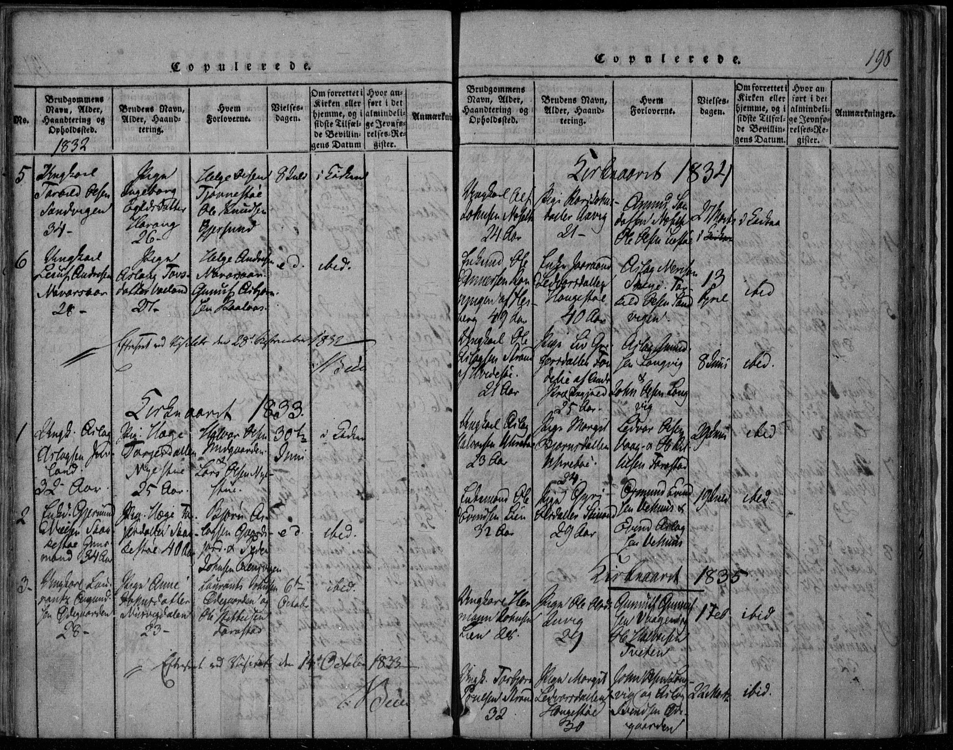 Rauland kirkebøker, SAKO/A-292/F/Fa/L0001: Parish register (official) no. 1, 1814-1859, p. 198