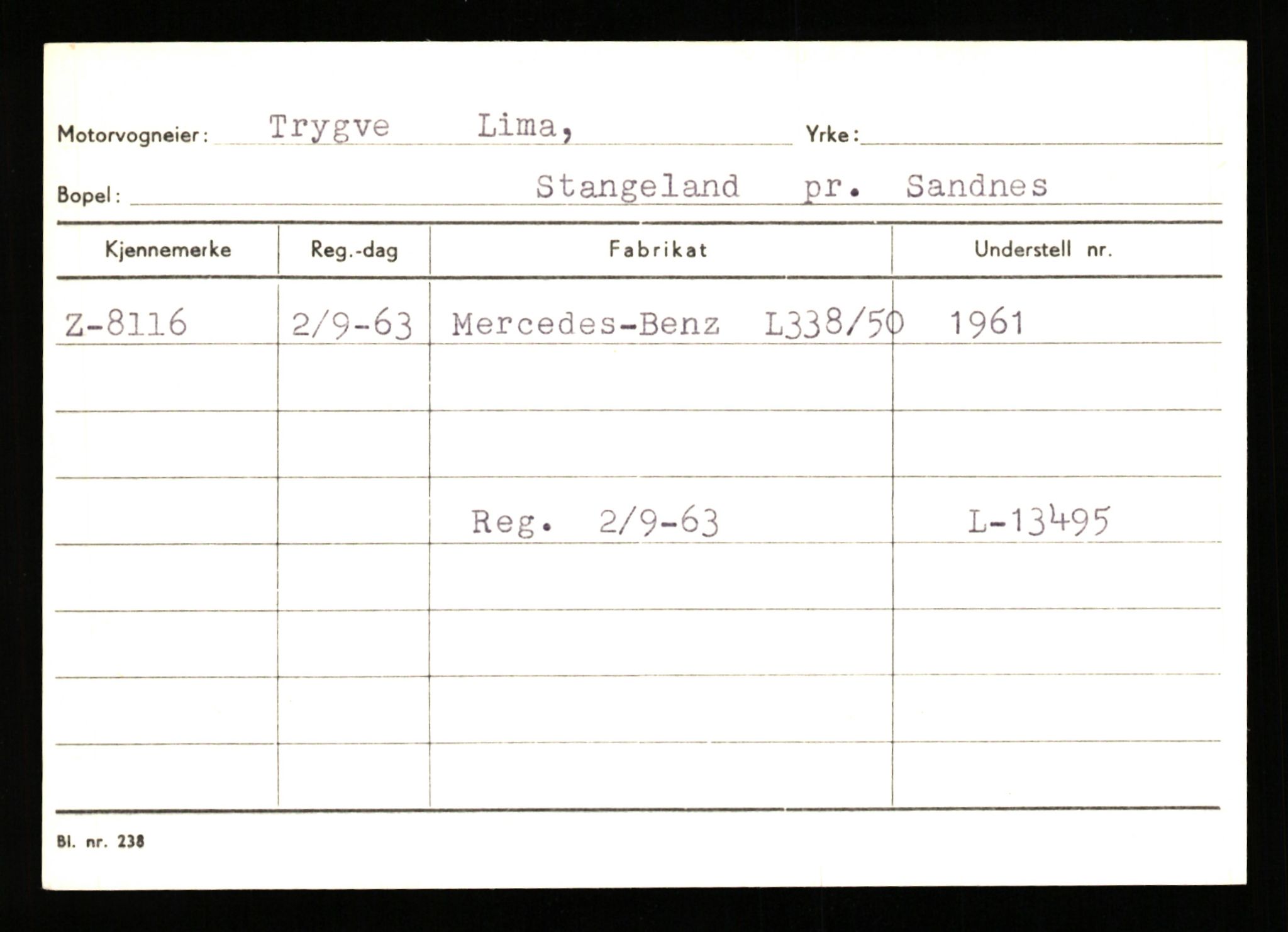 Stavanger trafikkstasjon, AV/SAST-A-101942/0/G/L0002: Registreringsnummer: 5791 - 10405, 1930-1971, p. 1247