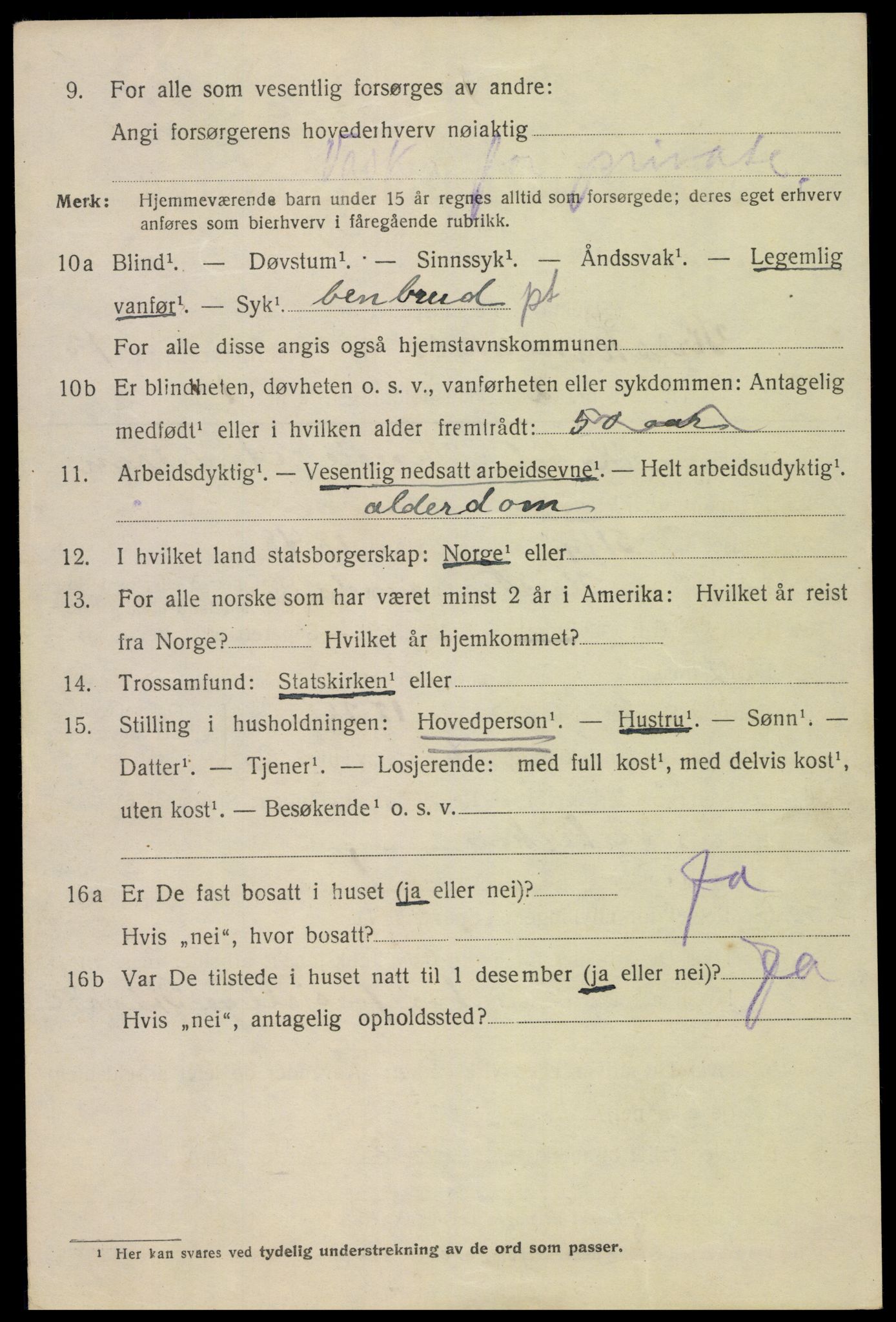 SAK, 1920 census for Kristiansand, 1920, p. 27028