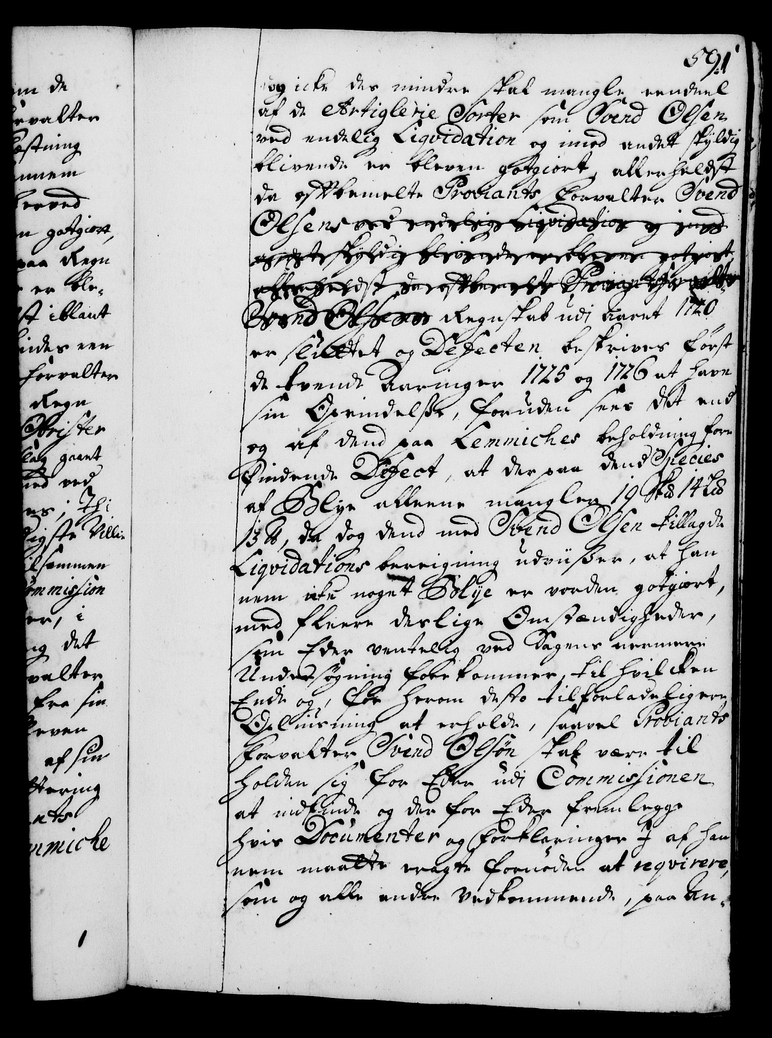 Rentekammeret, Kammerkanselliet, RA/EA-3111/G/Gg/Gga/L0002: Norsk ekspedisjonsprotokoll med register (merket RK 53.2), 1723-1727, p. 591