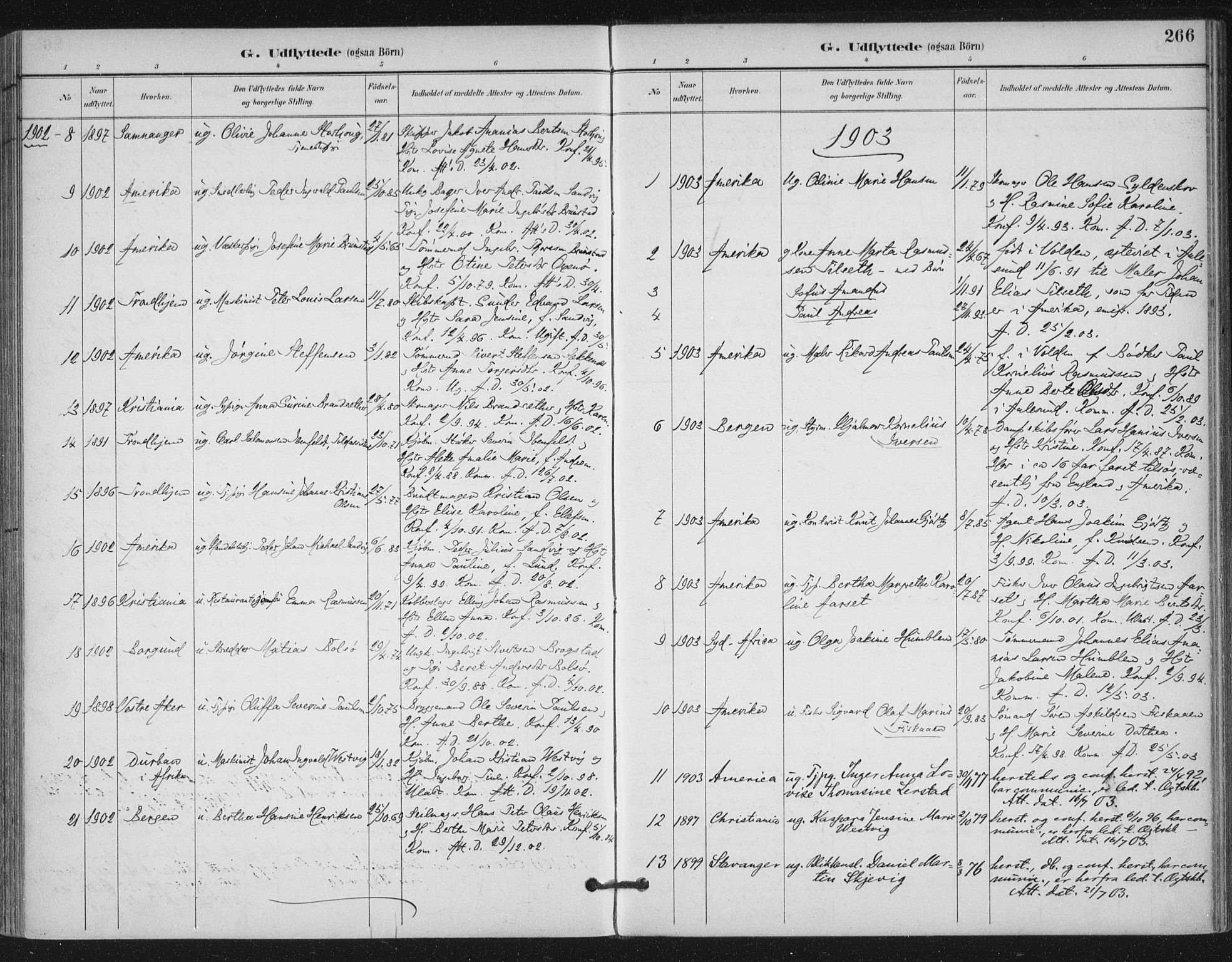 Ministerialprotokoller, klokkerbøker og fødselsregistre - Møre og Romsdal, SAT/A-1454/529/L0457: Parish register (official) no. 529A07, 1894-1903, p. 266