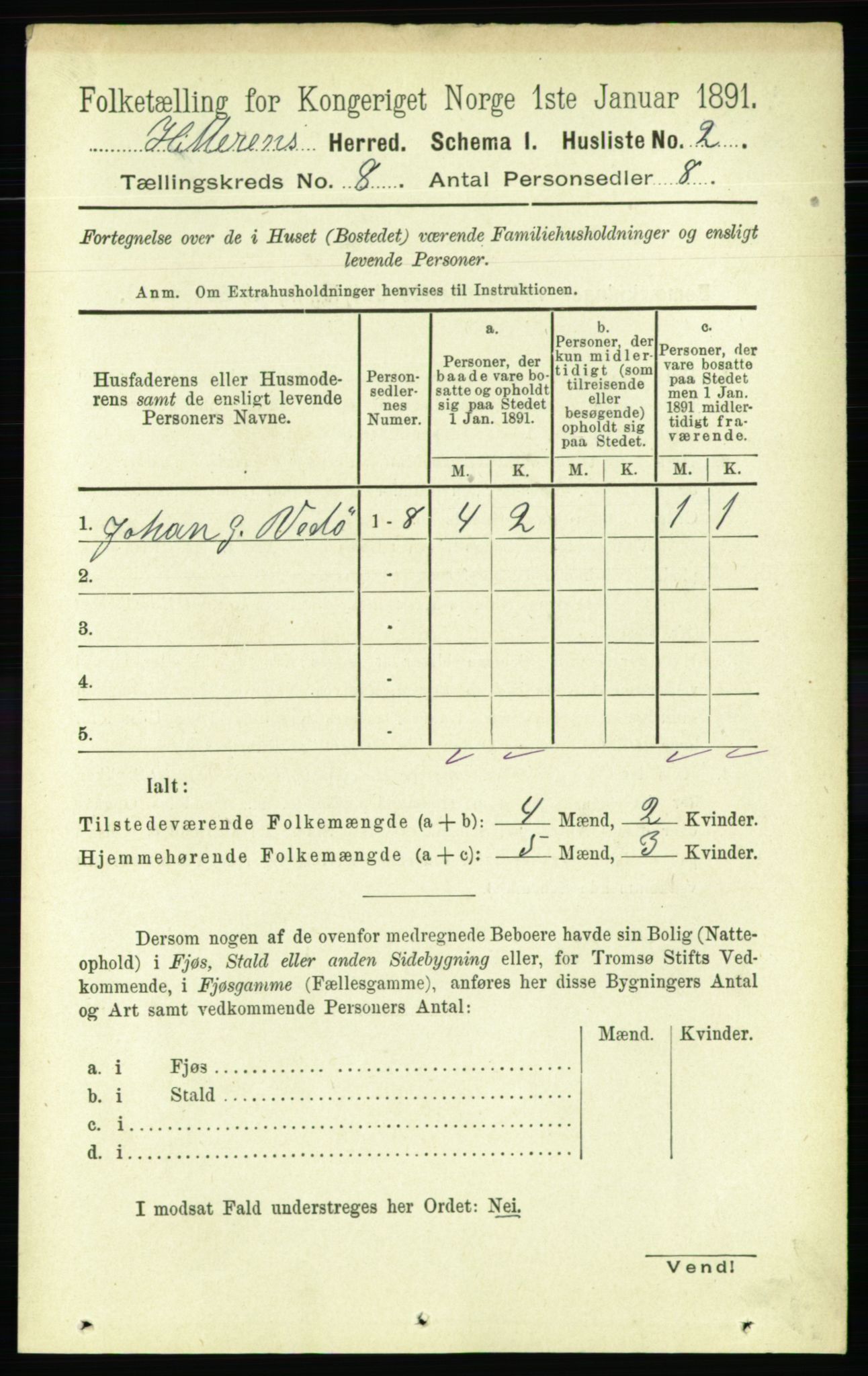 RA, 1891 census for 1617 Hitra, 1891, p. 1425