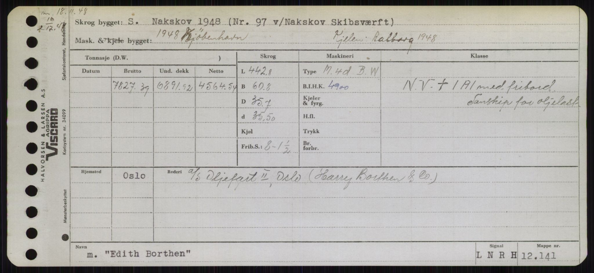 Sjøfartsdirektoratet med forløpere, Skipsmålingen, AV/RA-S-1627/H/Hb/L0002: Fartøy, E-H, p. 1