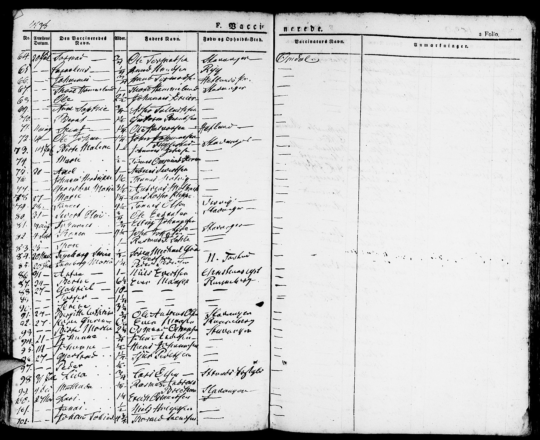 Domkirken sokneprestkontor, AV/SAST-A-101812/001/30/30BA/L0011: Parish register (official) no. A 11, 1832-1856