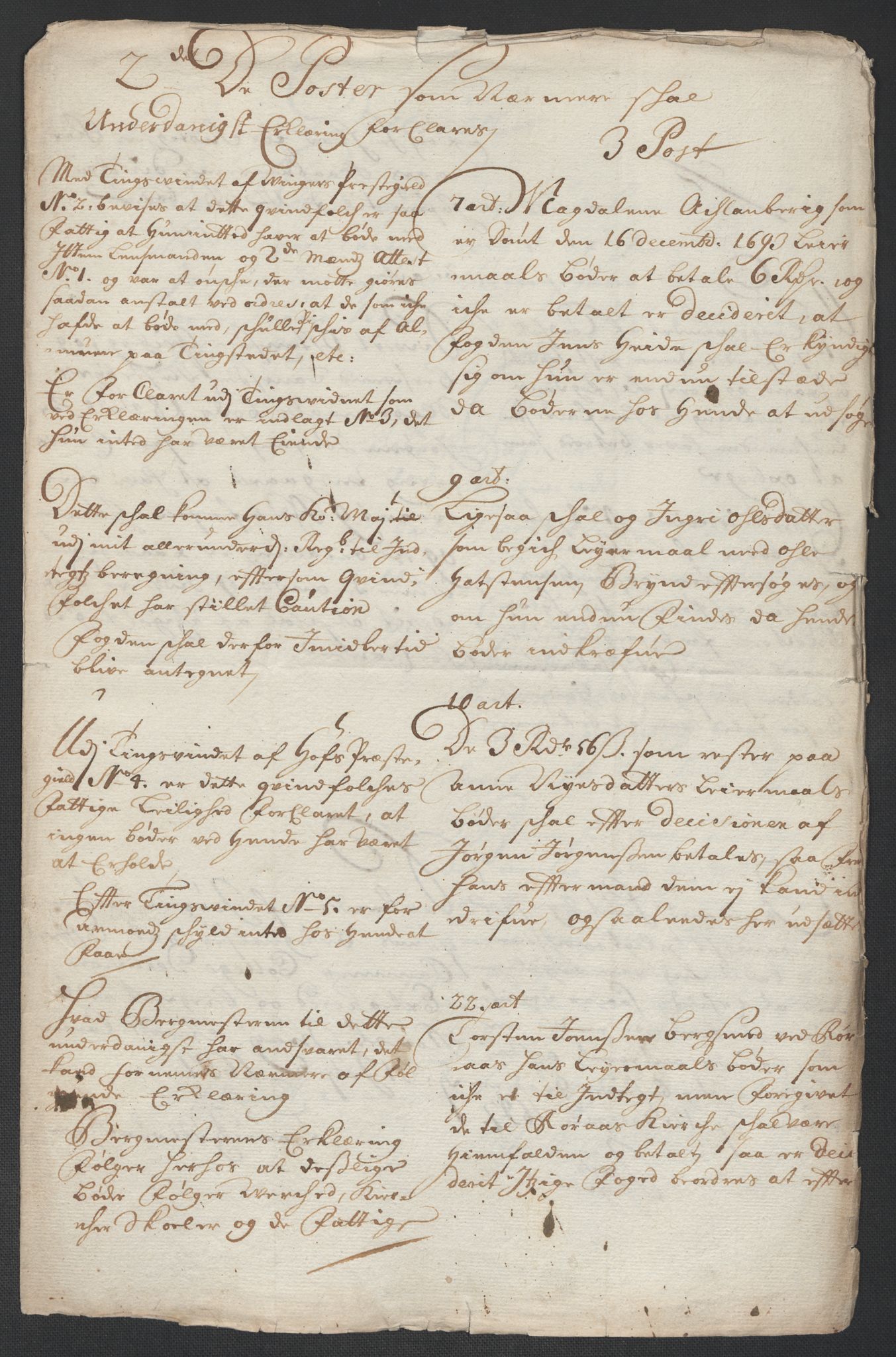 Rentekammeret inntil 1814, Reviderte regnskaper, Fogderegnskap, RA/EA-4092/R13/L0835: Fogderegnskap Solør, Odal og Østerdal, 1697, p. 45
