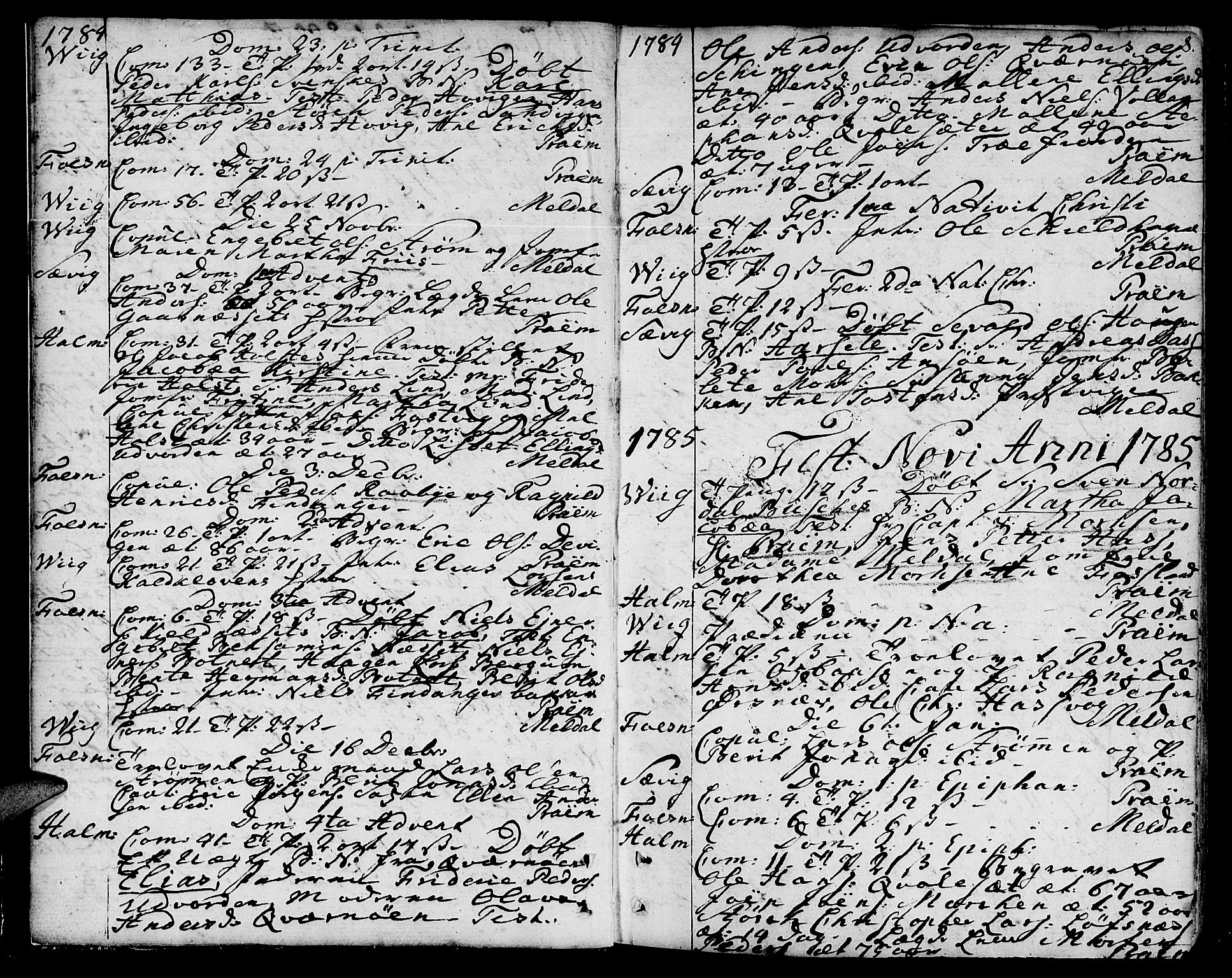 Ministerialprotokoller, klokkerbøker og fødselsregistre - Nord-Trøndelag, SAT/A-1458/773/L0608: Parish register (official) no. 773A02, 1784-1816, p. 8