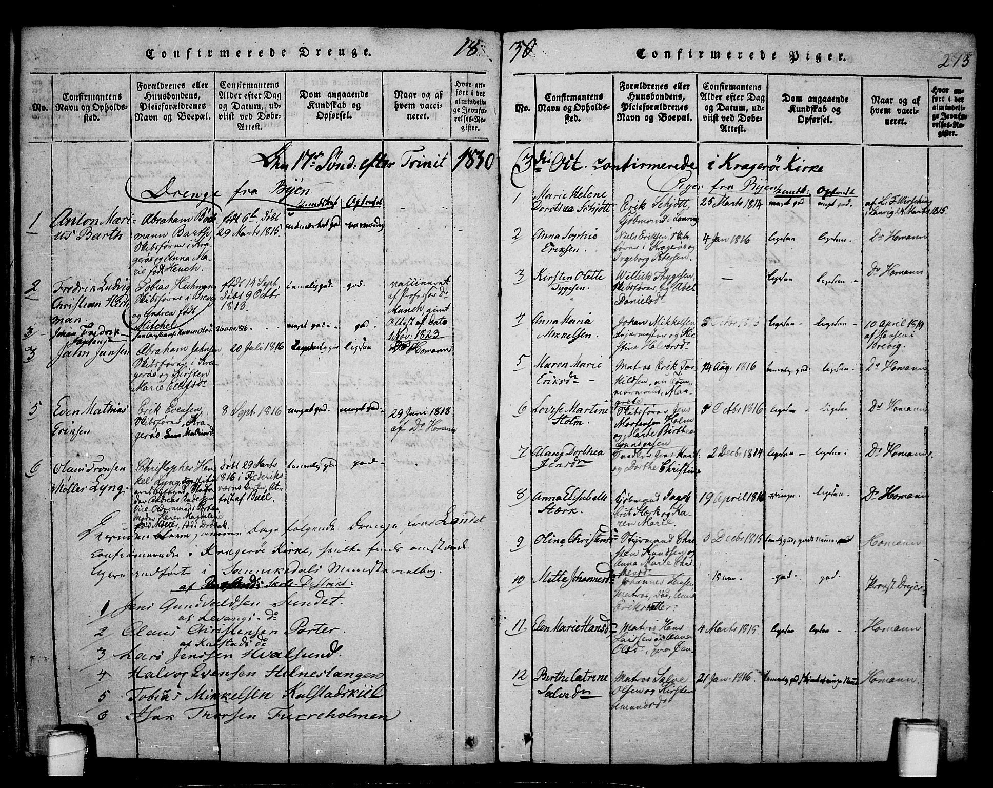 Kragerø kirkebøker, AV/SAKO-A-278/F/Fa/L0004: Parish register (official) no. 4, 1814-1831, p. 273