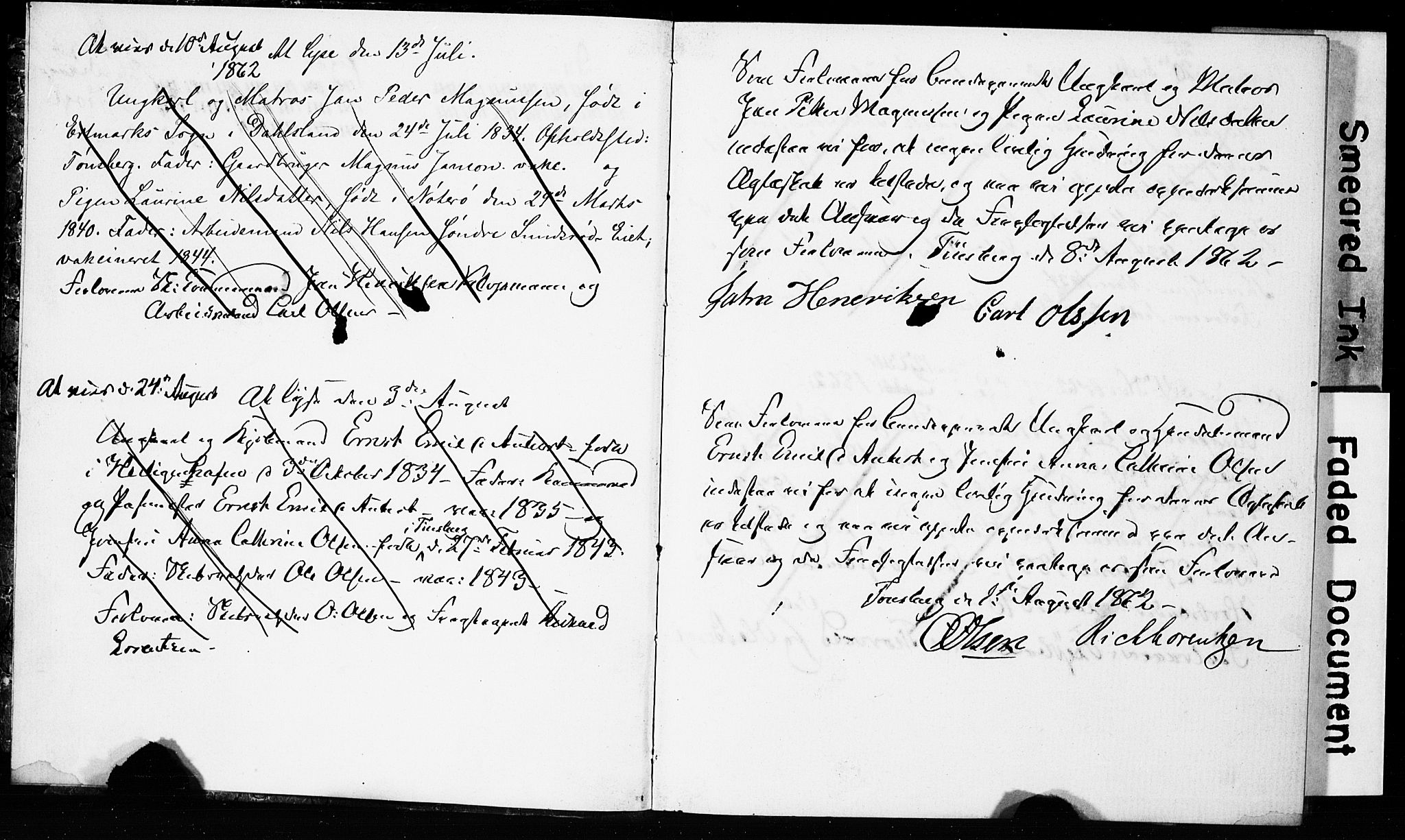 Tønsberg kirkebøker, SAKO/A-330/H/Ha/L0002: Banns register no. 2, 1862-1868