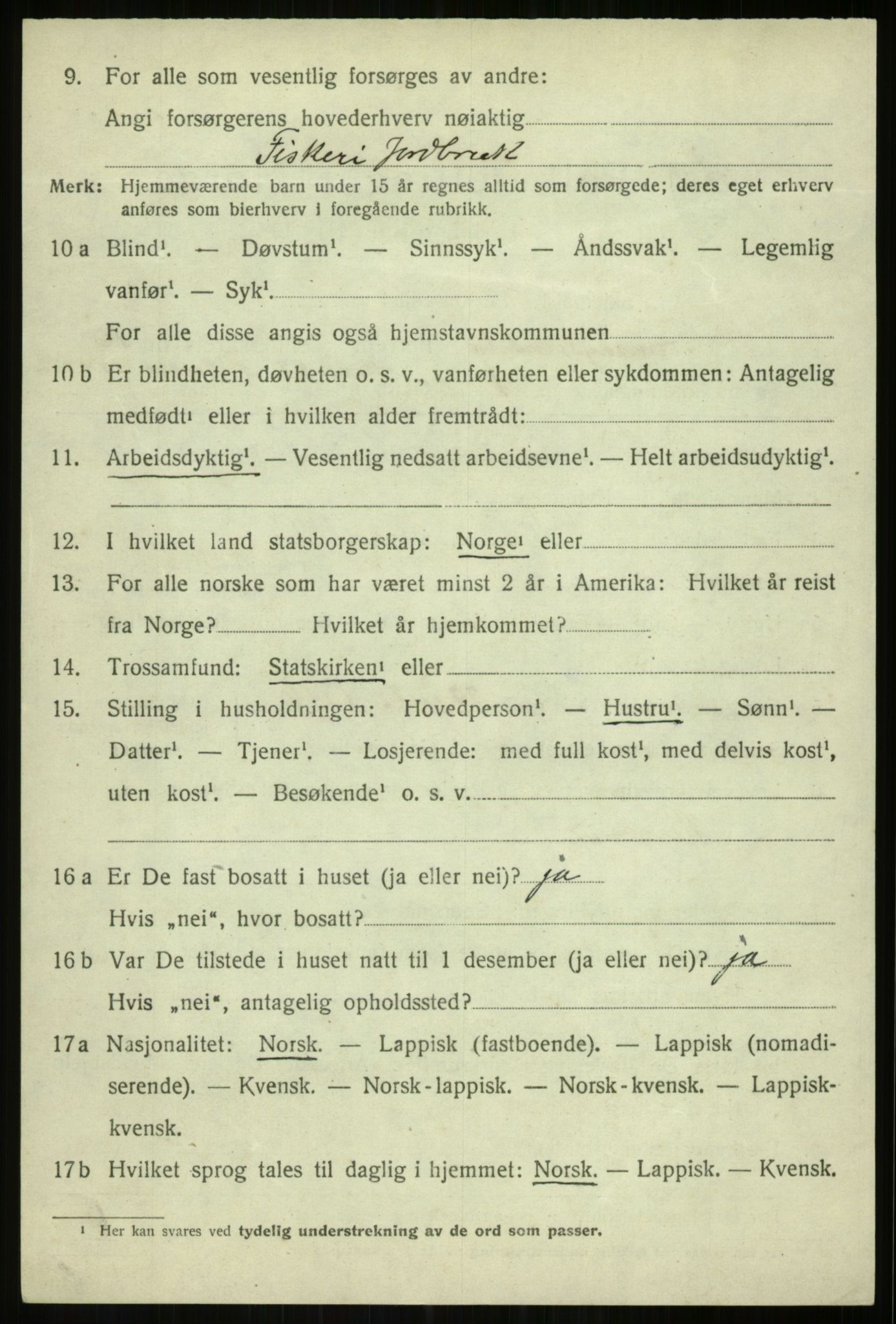 SATØ, 1920 census for Tromsøysund, 1920, p. 6879