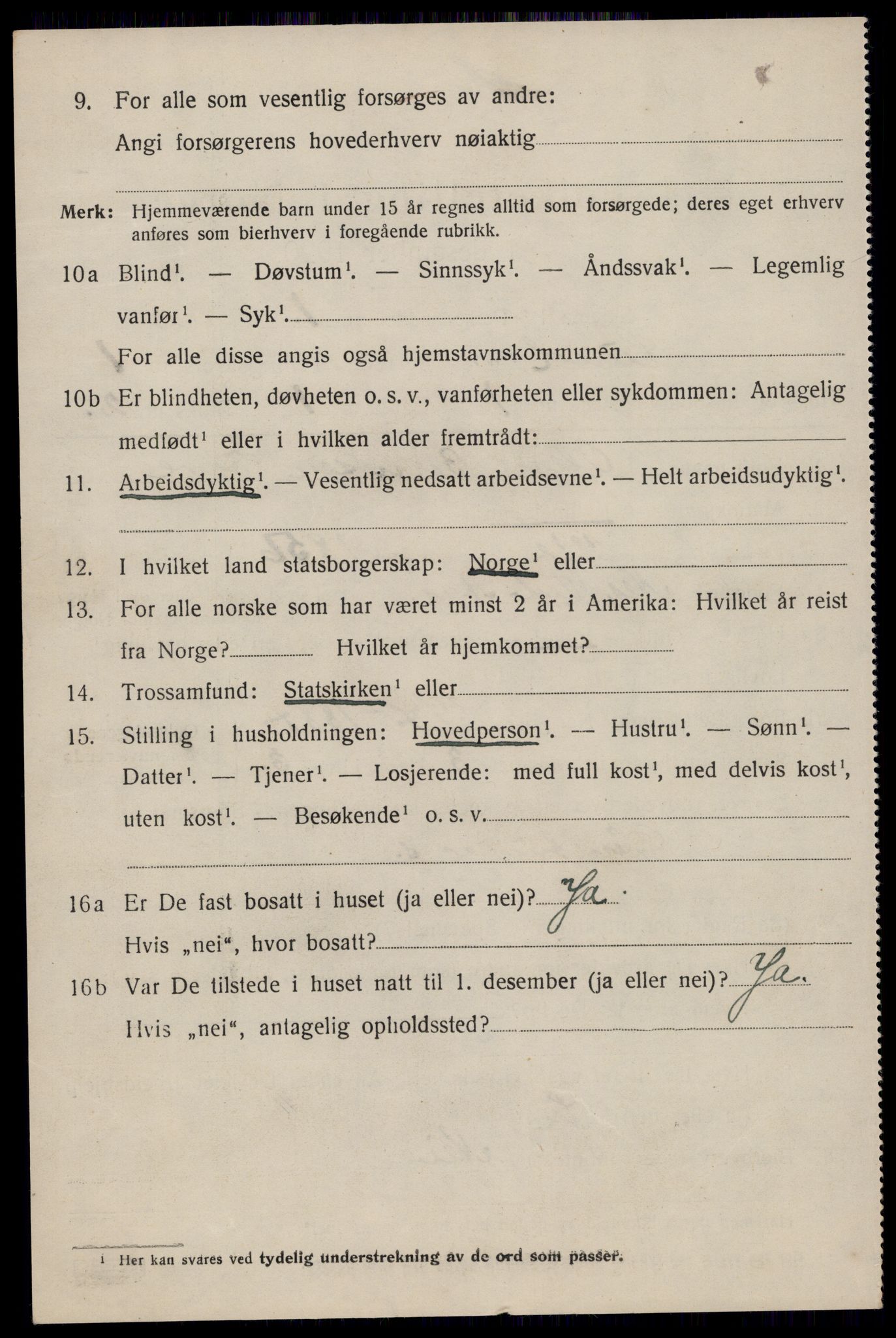 SAST, 1920 census for Lund, 1920, p. 715