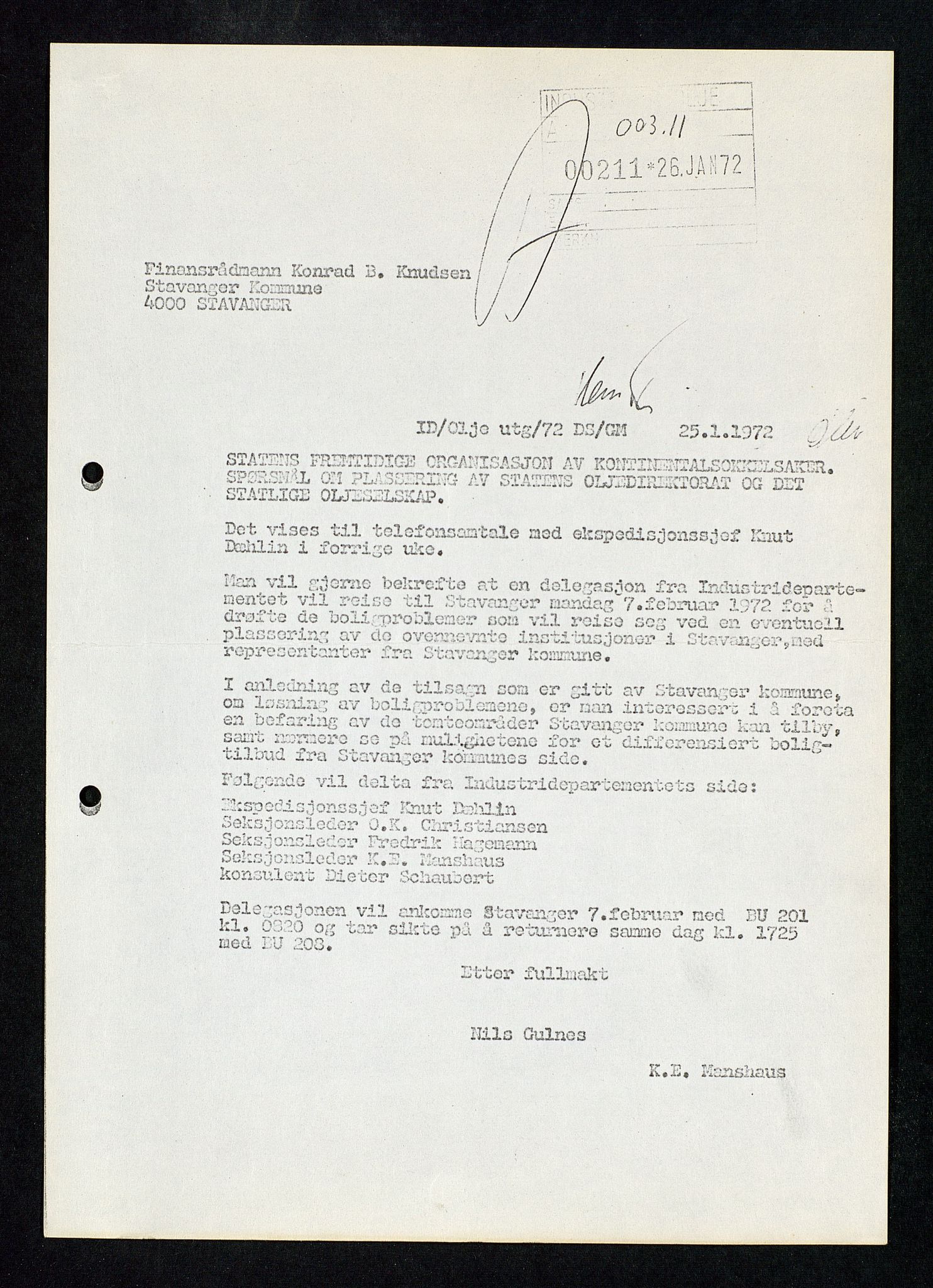 Industridepartementet, Oljekontoret, AV/SAST-A-101348/Db/L0003: Helikopterflyving og helikopterdekk, redningsheis i helikopter, ID Olje, div., 1966-1973, p. 838