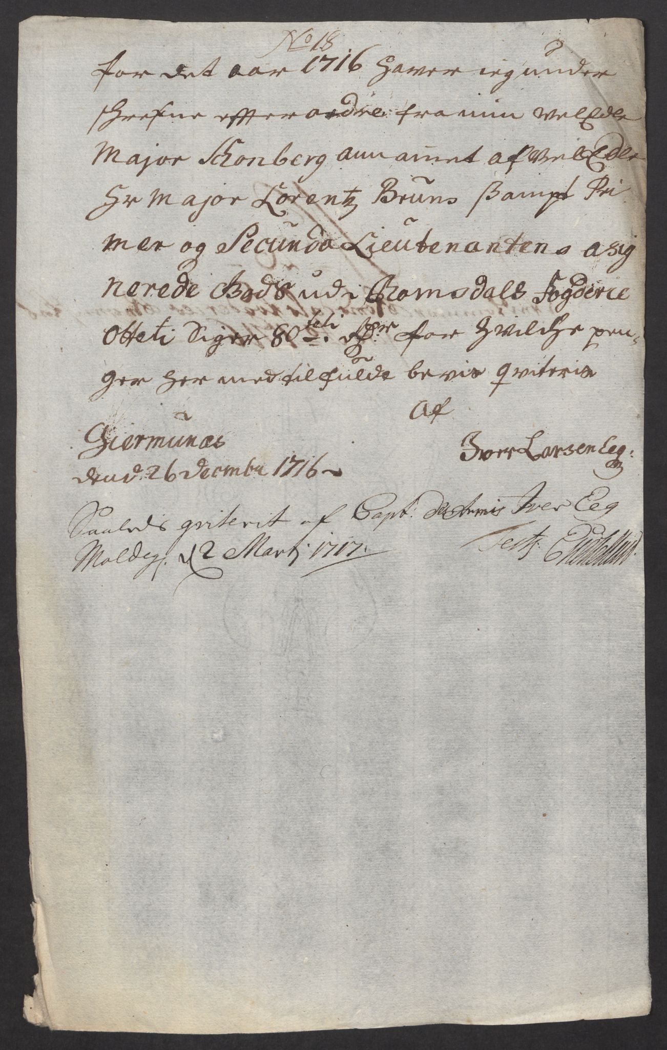 Rentekammeret inntil 1814, Reviderte regnskaper, Fogderegnskap, AV/RA-EA-4092/R55/L3663: Fogderegnskap Romsdal, 1715-1716, p. 434