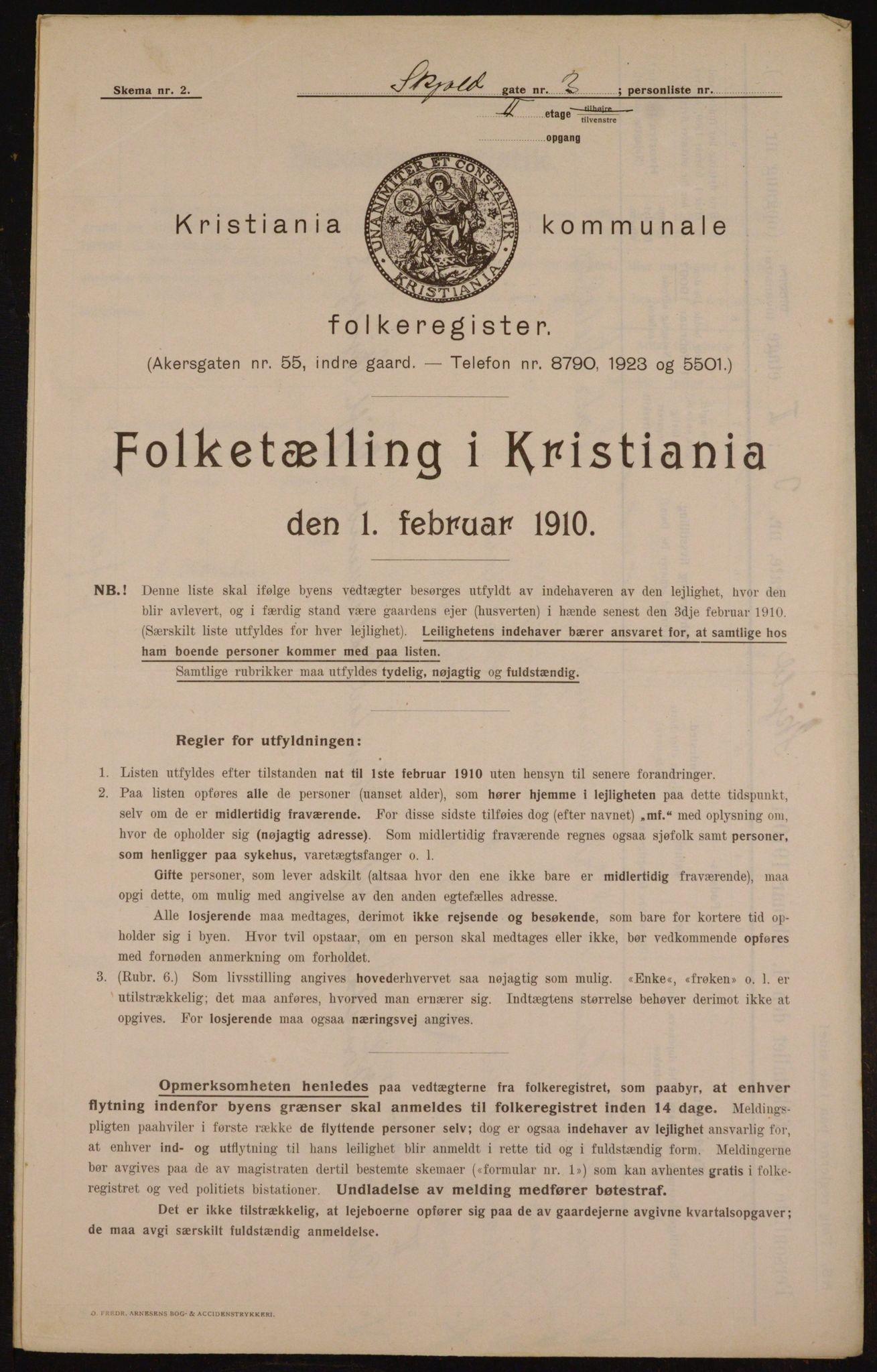 OBA, Municipal Census 1910 for Kristiania, 1910, p. 91732