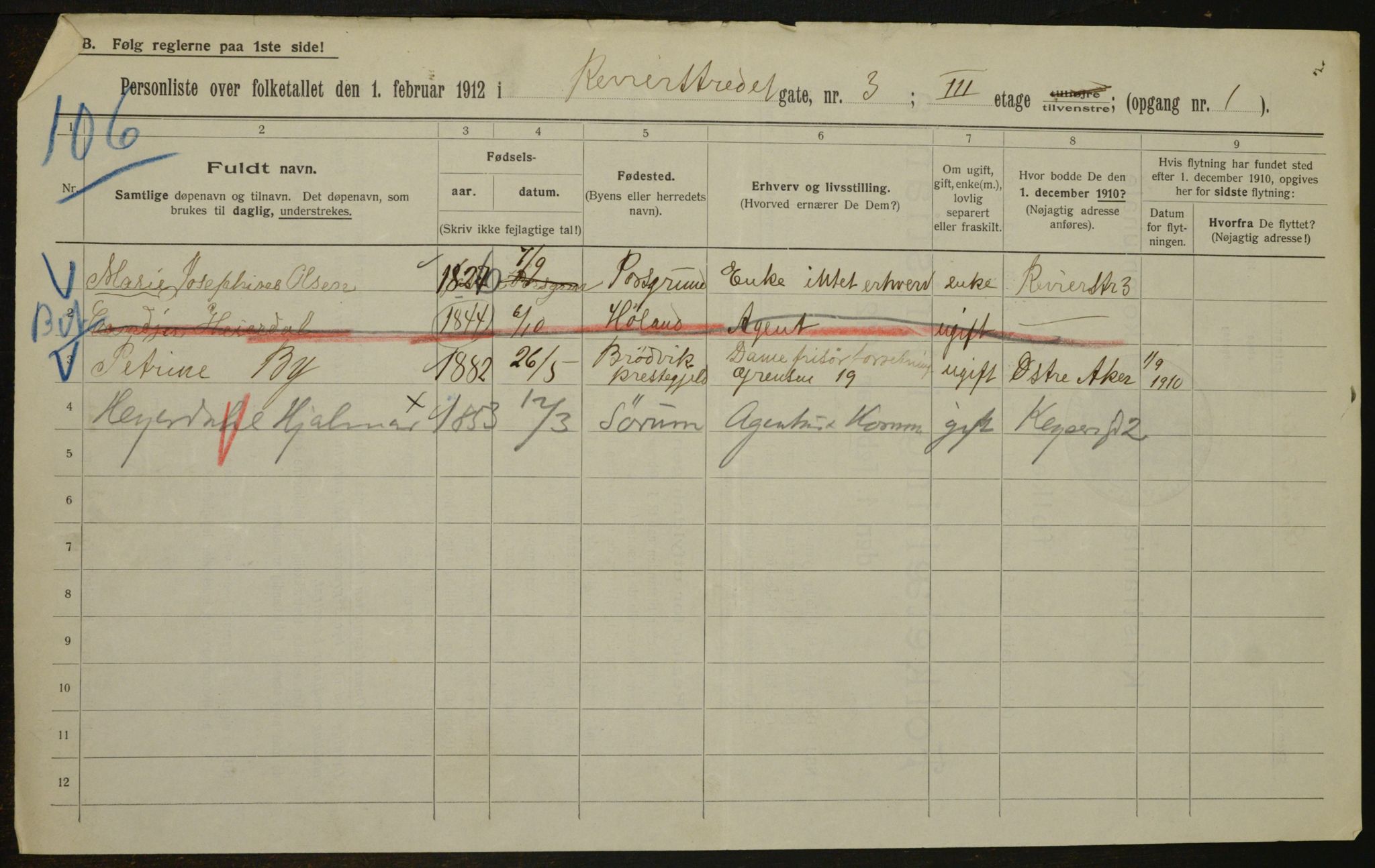 OBA, Municipal Census 1912 for Kristiania, 1912, p. 83075