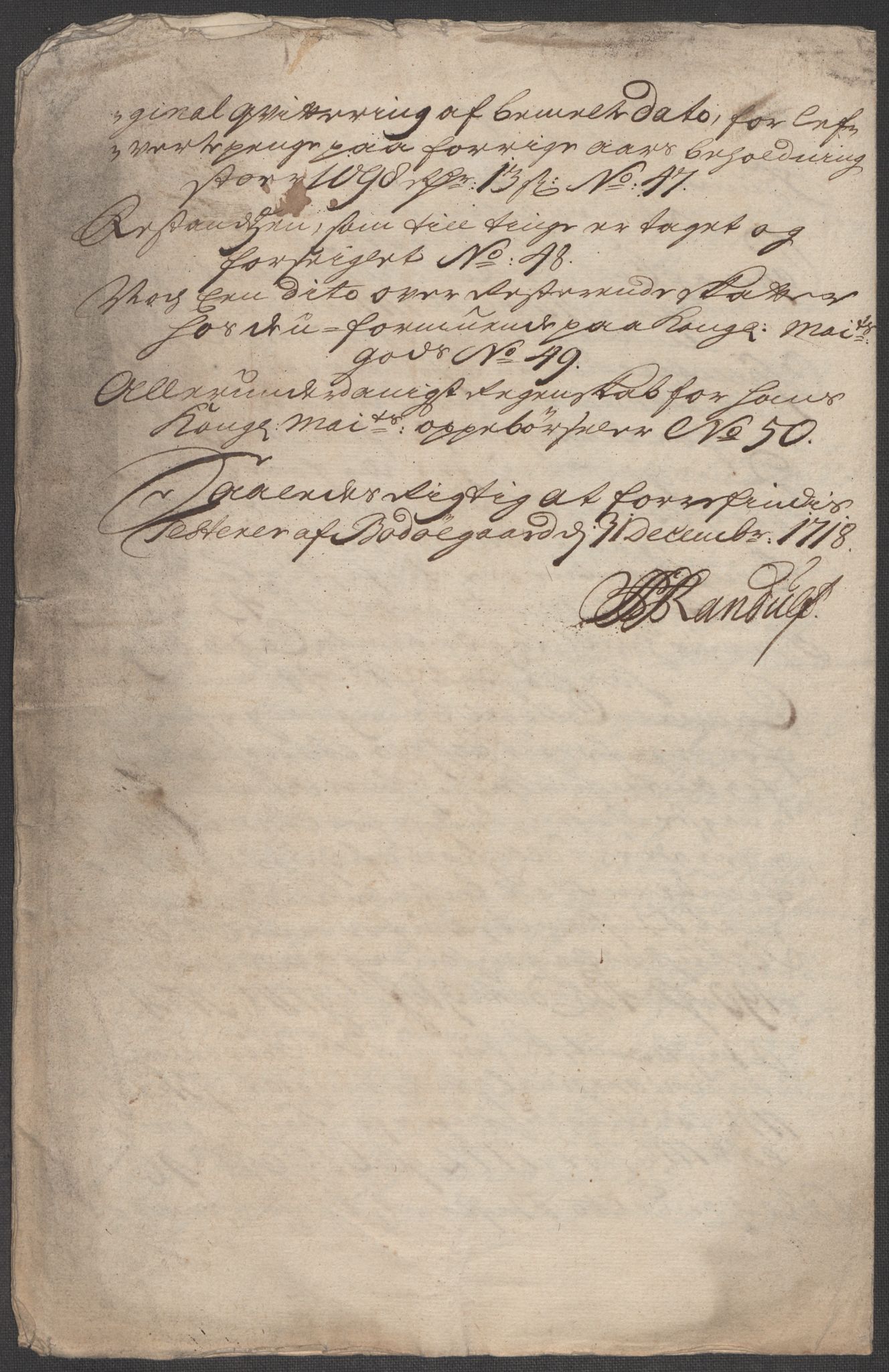 Rentekammeret inntil 1814, Reviderte regnskaper, Fogderegnskap, AV/RA-EA-4092/R66/L4588: Fogderegnskap Salten, 1718, p. 28