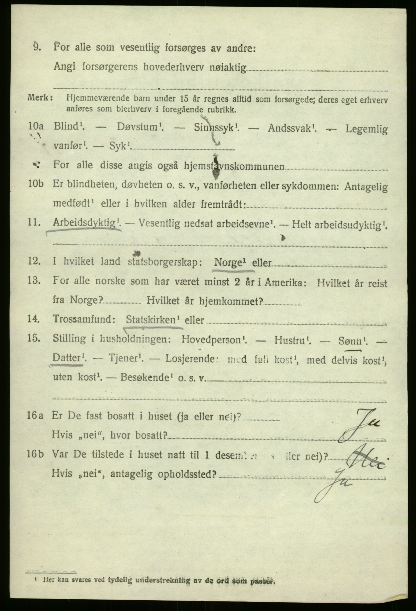 SAB, 1920 census for Vevring, 1920, p. 1411