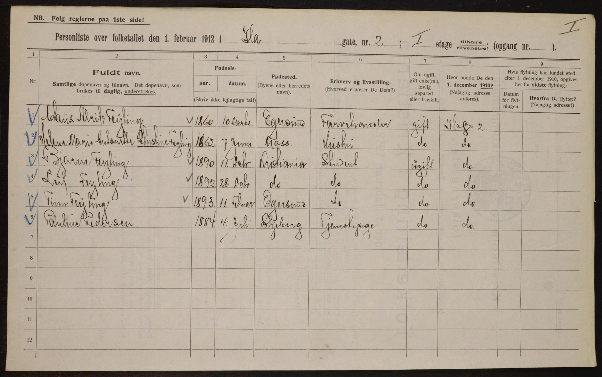 OBA, Municipal Census 1912 for Kristiania, 1912, p. 43550