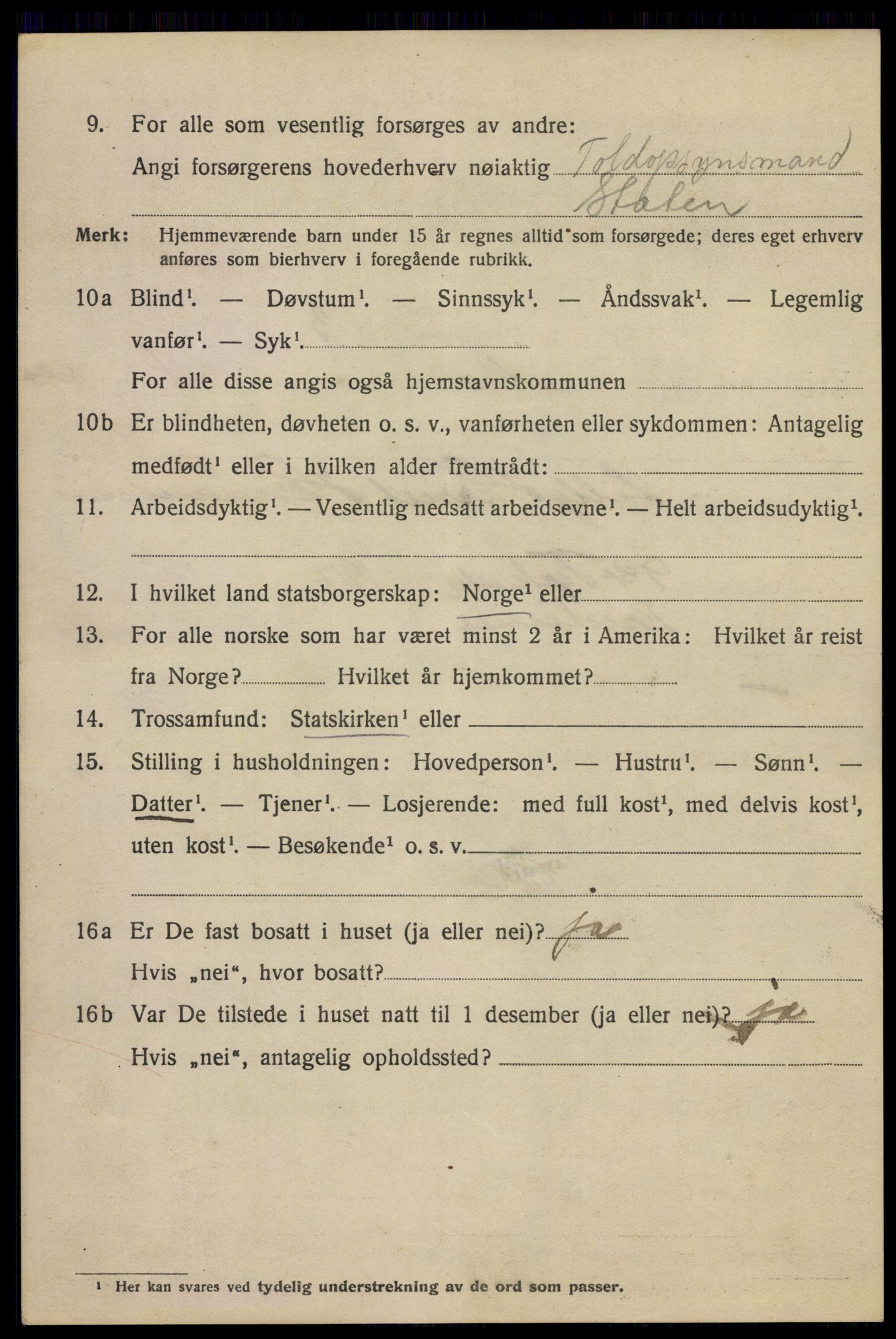 SAO, 1920 census for Kristiania, 1920, p. 396272