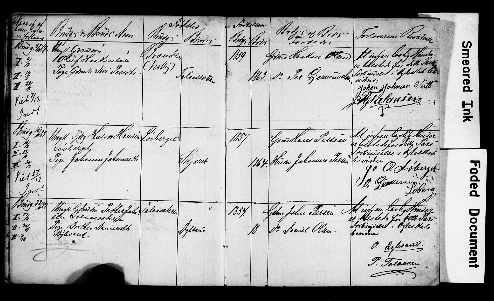 Trysil prestekontor, AV/SAH-PREST-046/I/Ie: Banns register no. 1, 1882-1899