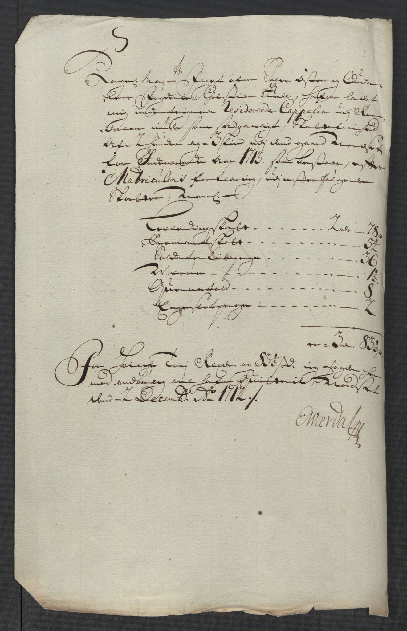 Rentekammeret inntil 1814, Reviderte regnskaper, Fogderegnskap, RA/EA-4092/R13/L0850: Fogderegnskap Solør, Odal og Østerdal, 1713, p. 393