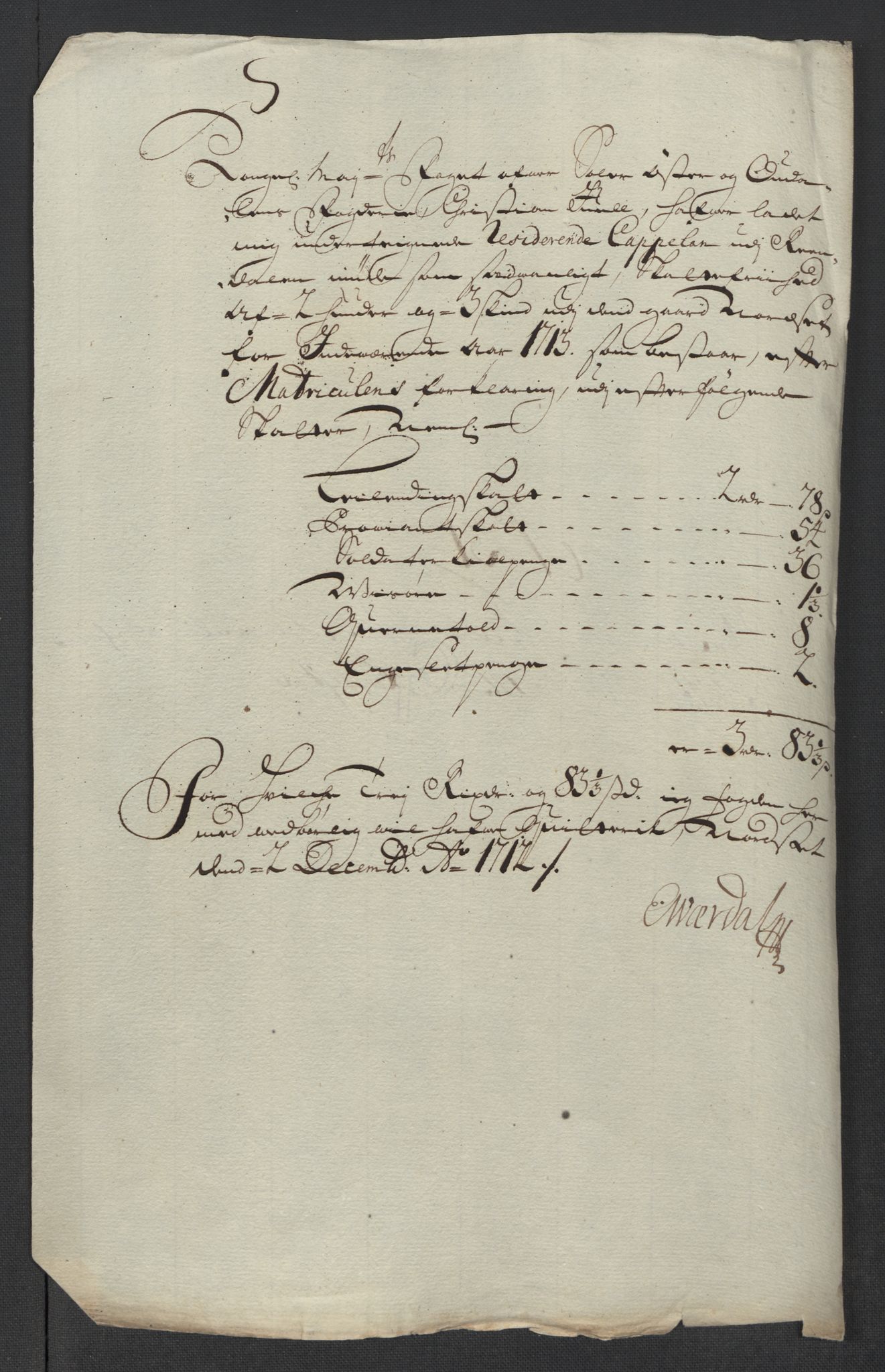 Rentekammeret inntil 1814, Reviderte regnskaper, Fogderegnskap, AV/RA-EA-4092/R13/L0850: Fogderegnskap Solør, Odal og Østerdal, 1713, p. 393