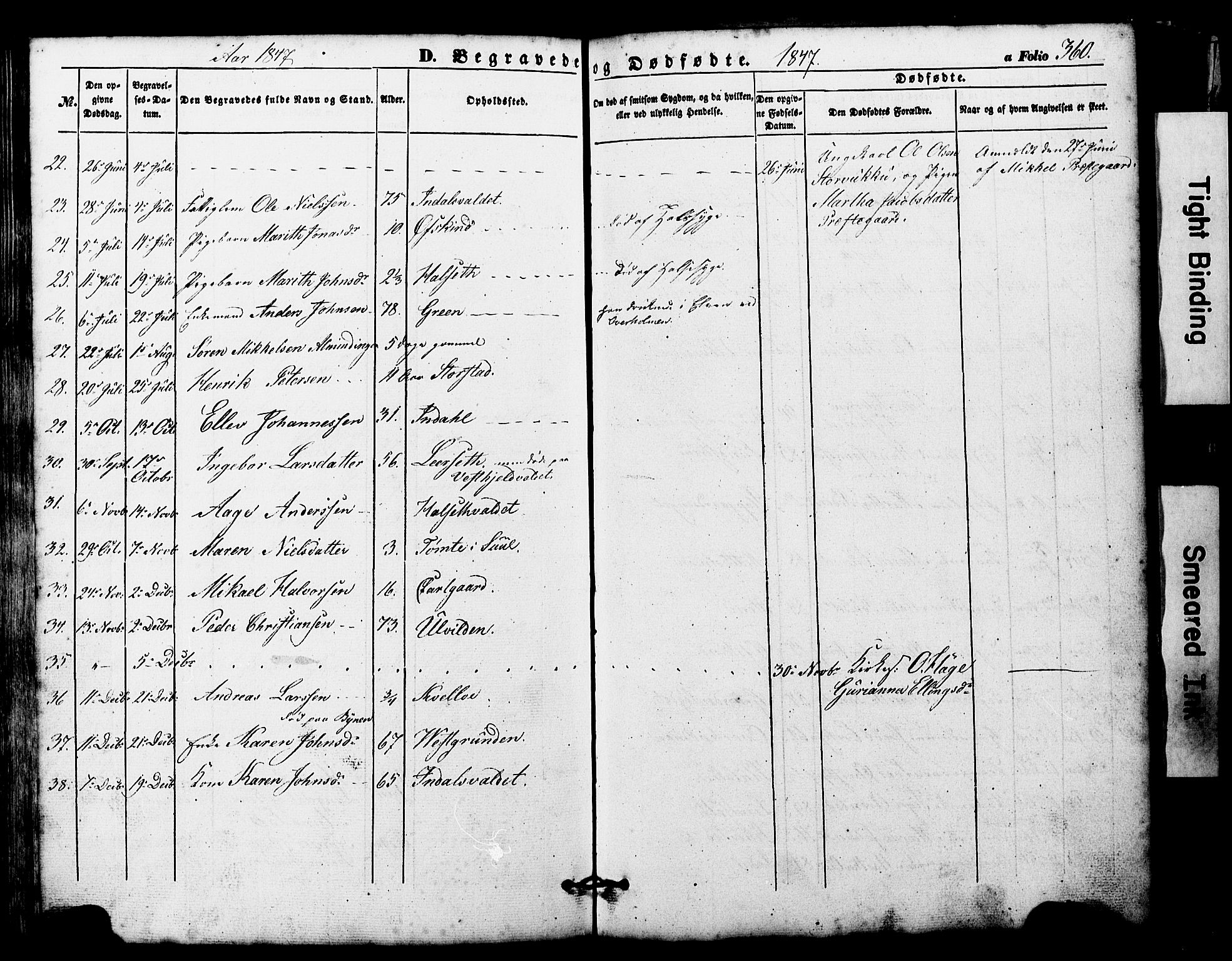 Ministerialprotokoller, klokkerbøker og fødselsregistre - Nord-Trøndelag, SAT/A-1458/724/L0268: Parish register (copy) no. 724C04, 1846-1878, p. 360