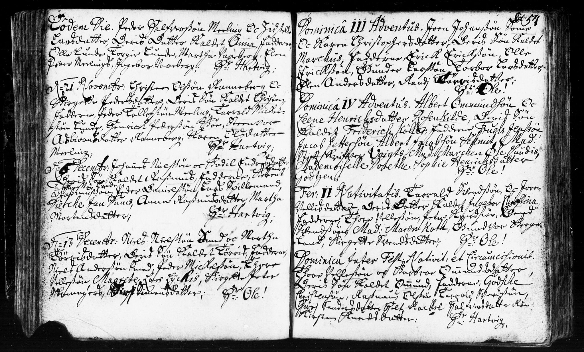 Domkirken sokneprestkontor, SAST/A-101812/001/30/30BB/L0002: Parish register (copy) no. B 2, 1714-1733, p. 54