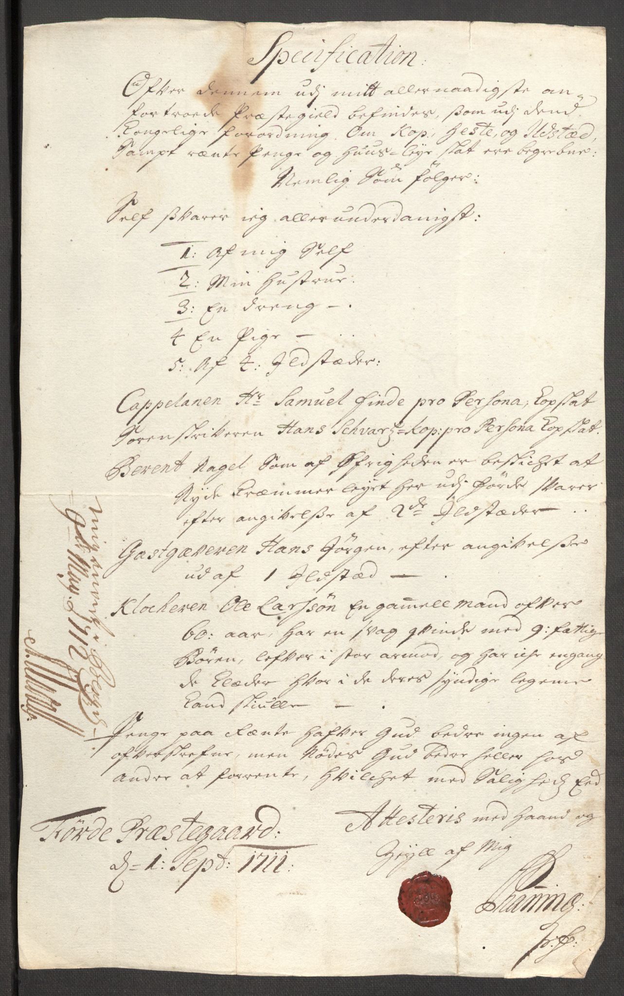 Rentekammeret inntil 1814, Reviderte regnskaper, Fogderegnskap, AV/RA-EA-4092/R53/L3434: Fogderegnskap Sunn- og Nordfjord, 1711, p. 19