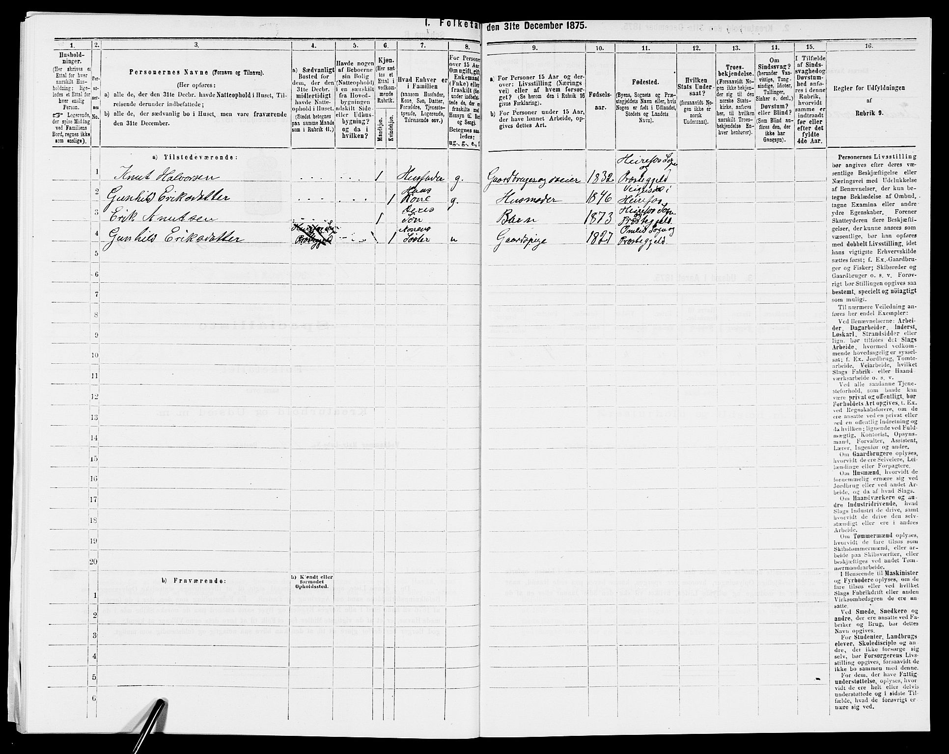 SAK, 1875 census for 0933P Herefoss, 1875, p. 453