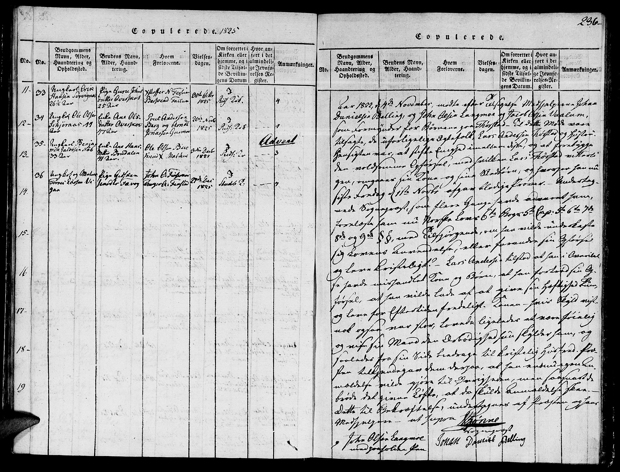 Ministerialprotokoller, klokkerbøker og fødselsregistre - Sør-Trøndelag, SAT/A-1456/646/L0608: Parish register (official) no. 646A06, 1816-1825, p. 236