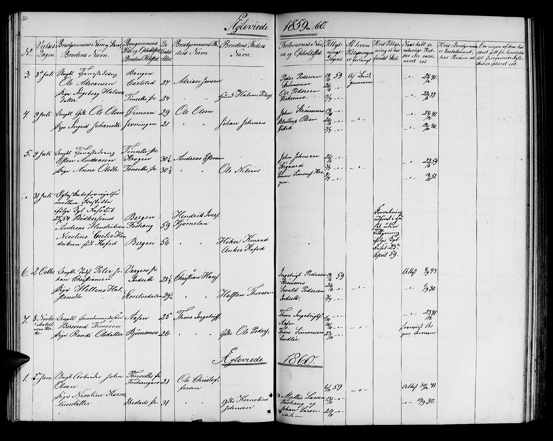 Målselv sokneprestembete, AV/SATØ-S-1311/G/Ga/Gab/L0006klokker: Parish register (copy) no. 6, 1850-1875, p. 160