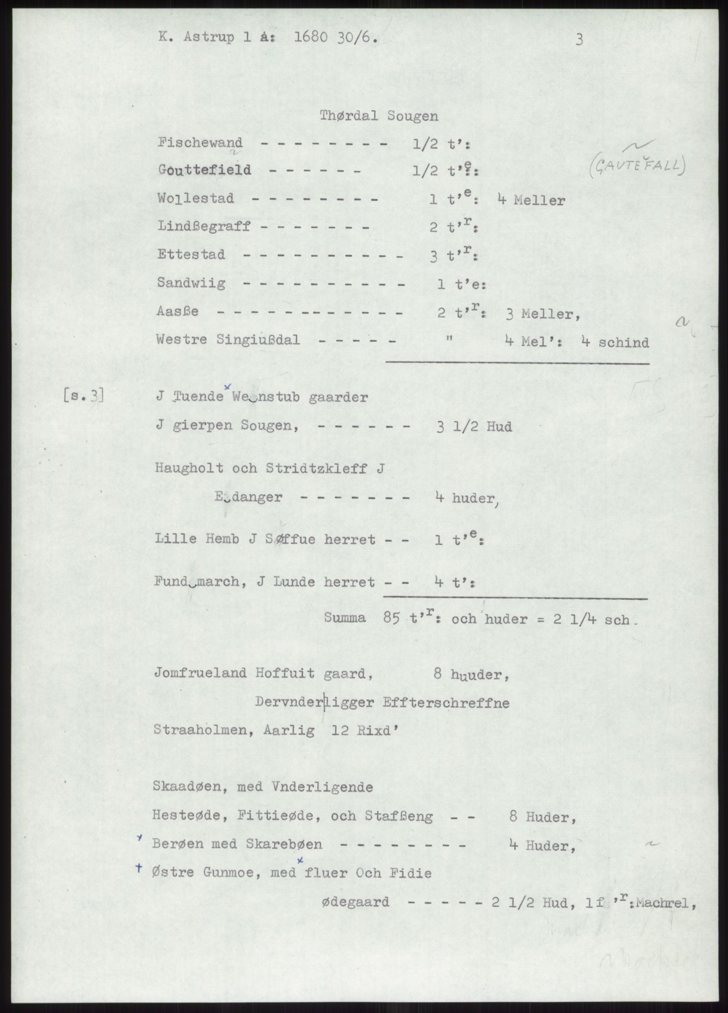 Samlinger til kildeutgivelse, Diplomavskriftsamlingen, AV/RA-EA-4053/H/Ha, p. 1303