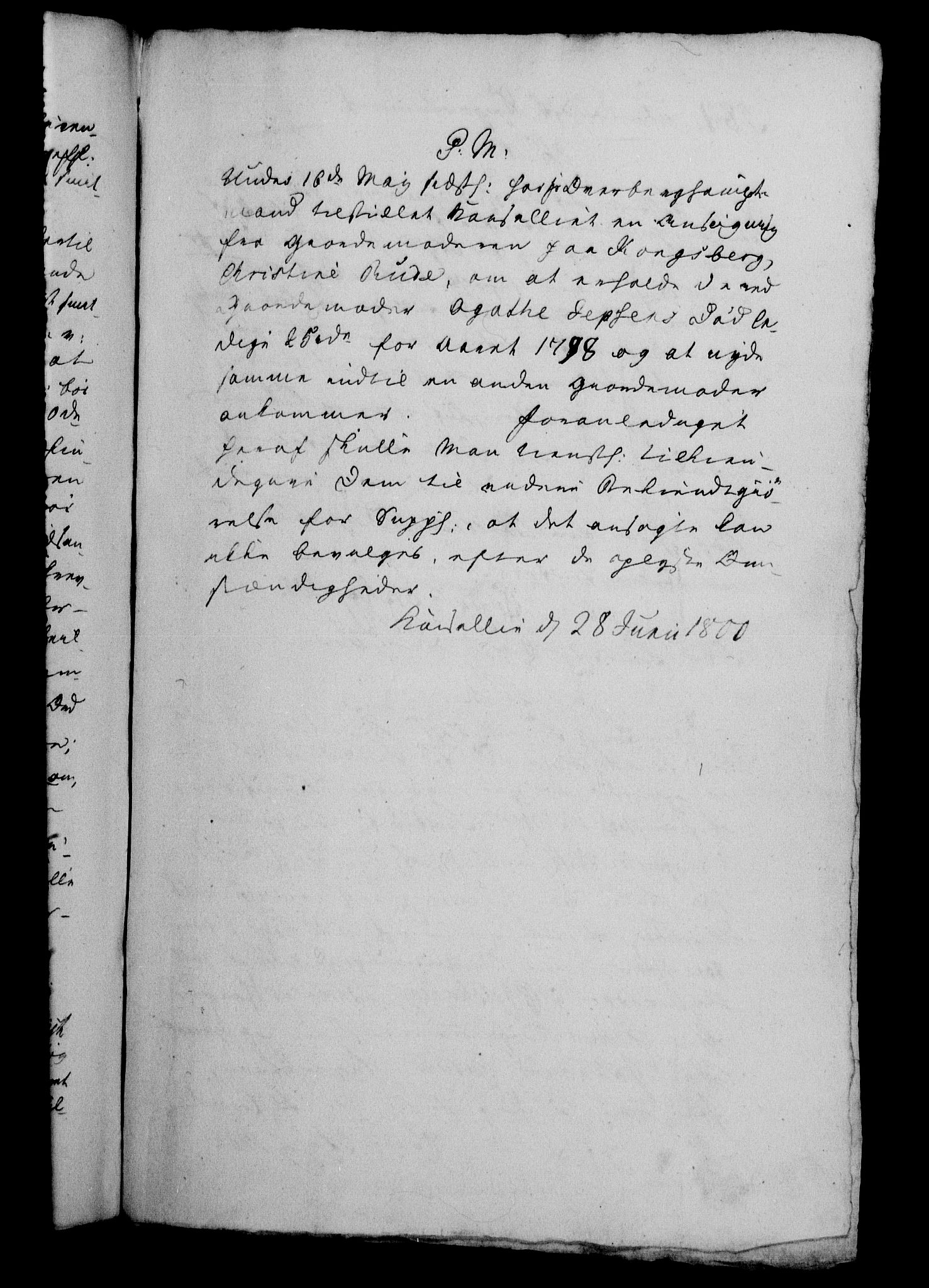 Danske Kanselli 1800-1814, RA/EA-3024/H/Hg/Hga/Hgaa/L0001: Brevbok, 1800