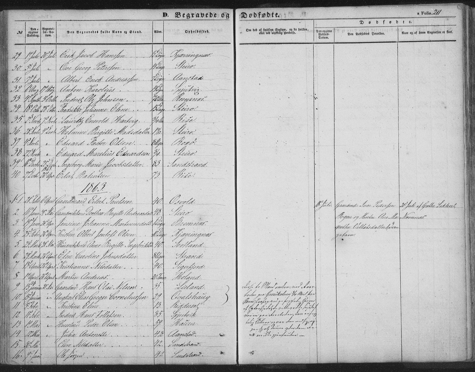 Ministerialprotokoller, klokkerbøker og fødselsregistre - Nordland, AV/SAT-A-1459/895/L1369: Parish register (official) no. 895A04, 1852-1872, p. 211