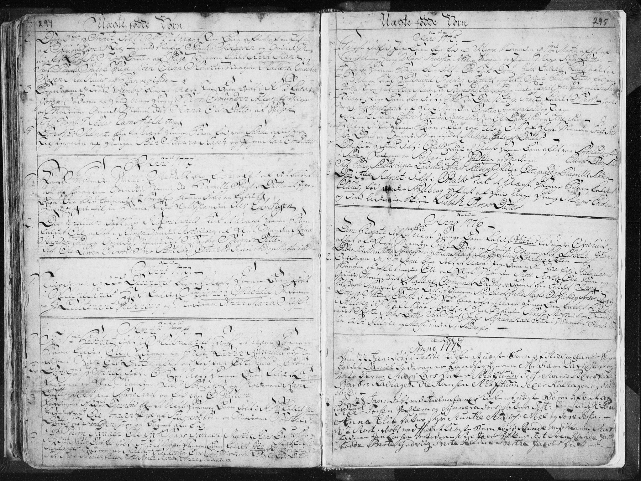 Hjelmeland sokneprestkontor, AV/SAST-A-101843/01/IV/L0001: Parish register (official) no. A 1, 1760-1799, p. 294-295