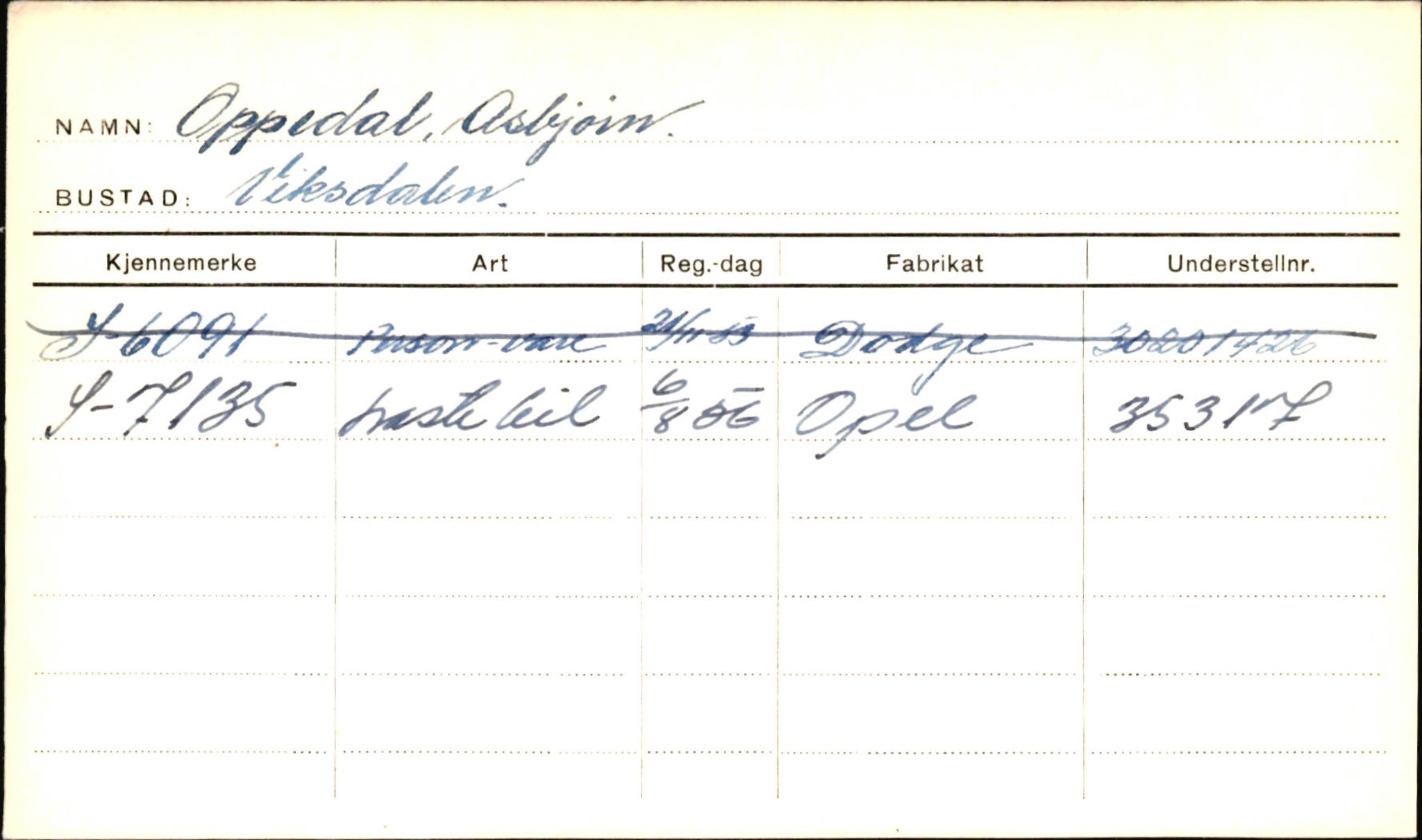 Statens vegvesen, Sogn og Fjordane vegkontor, AV/SAB-A-5301/4/F/L0001D: Eigarregister Fjordane til 1.6.1961, 1930-1961, p. 1097