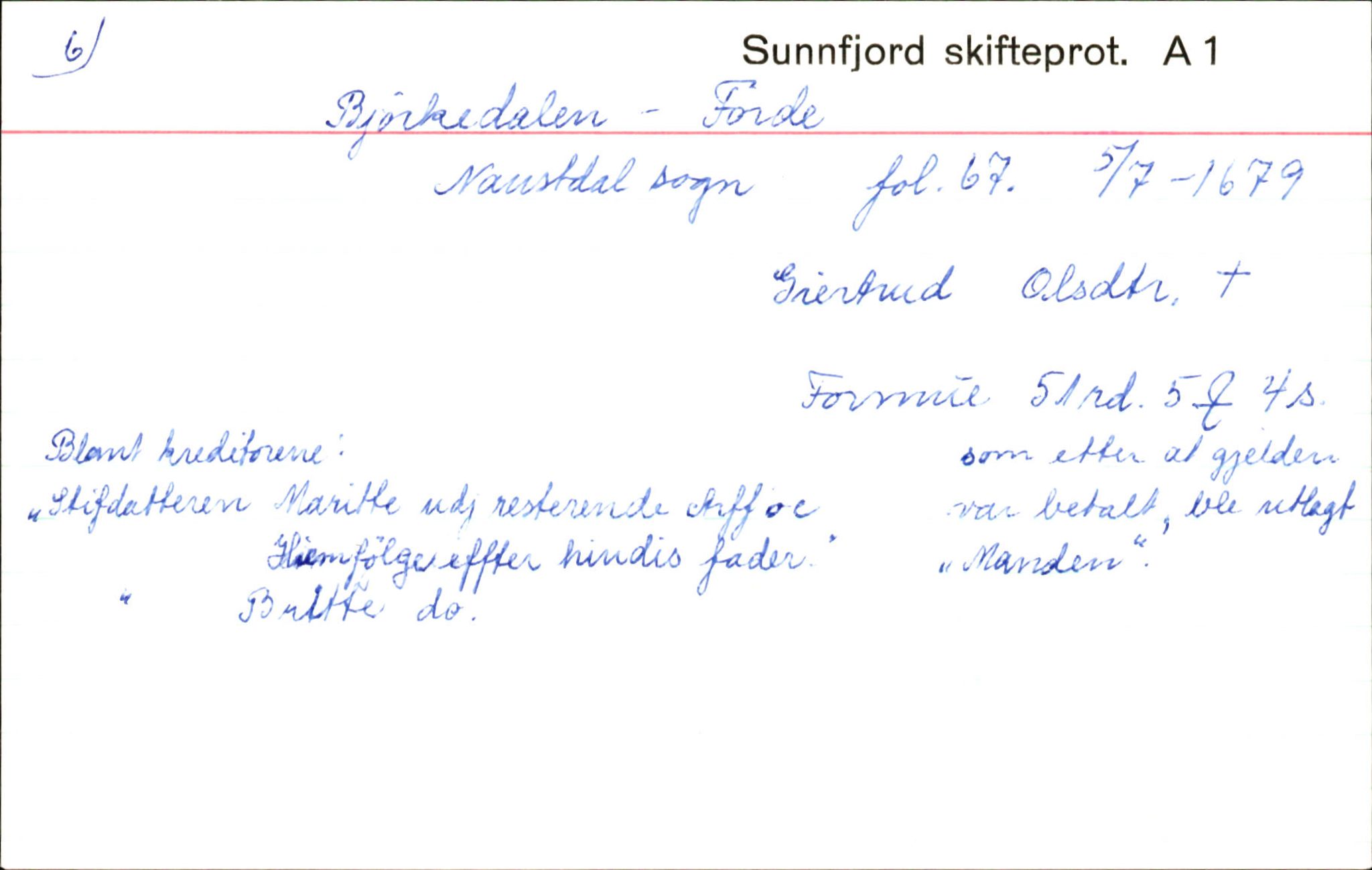 Skiftekort ved Statsarkivet i Bergen, SAB/SKIFTEKORT/003/L0001: Skifteprotokoll nr. 1, 1677-1687, p. 295