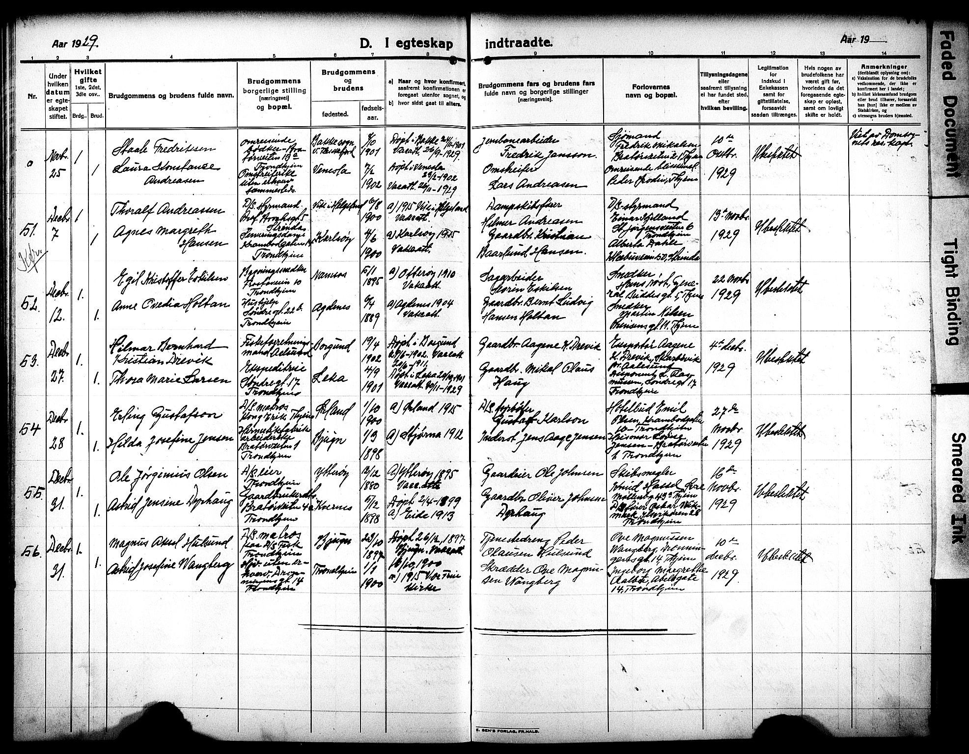 Ministerialprotokoller, klokkerbøker og fødselsregistre - Sør-Trøndelag, SAT/A-1456/602/L0149: Parish register (copy) no. 602C17, 1919-1932, p. 77