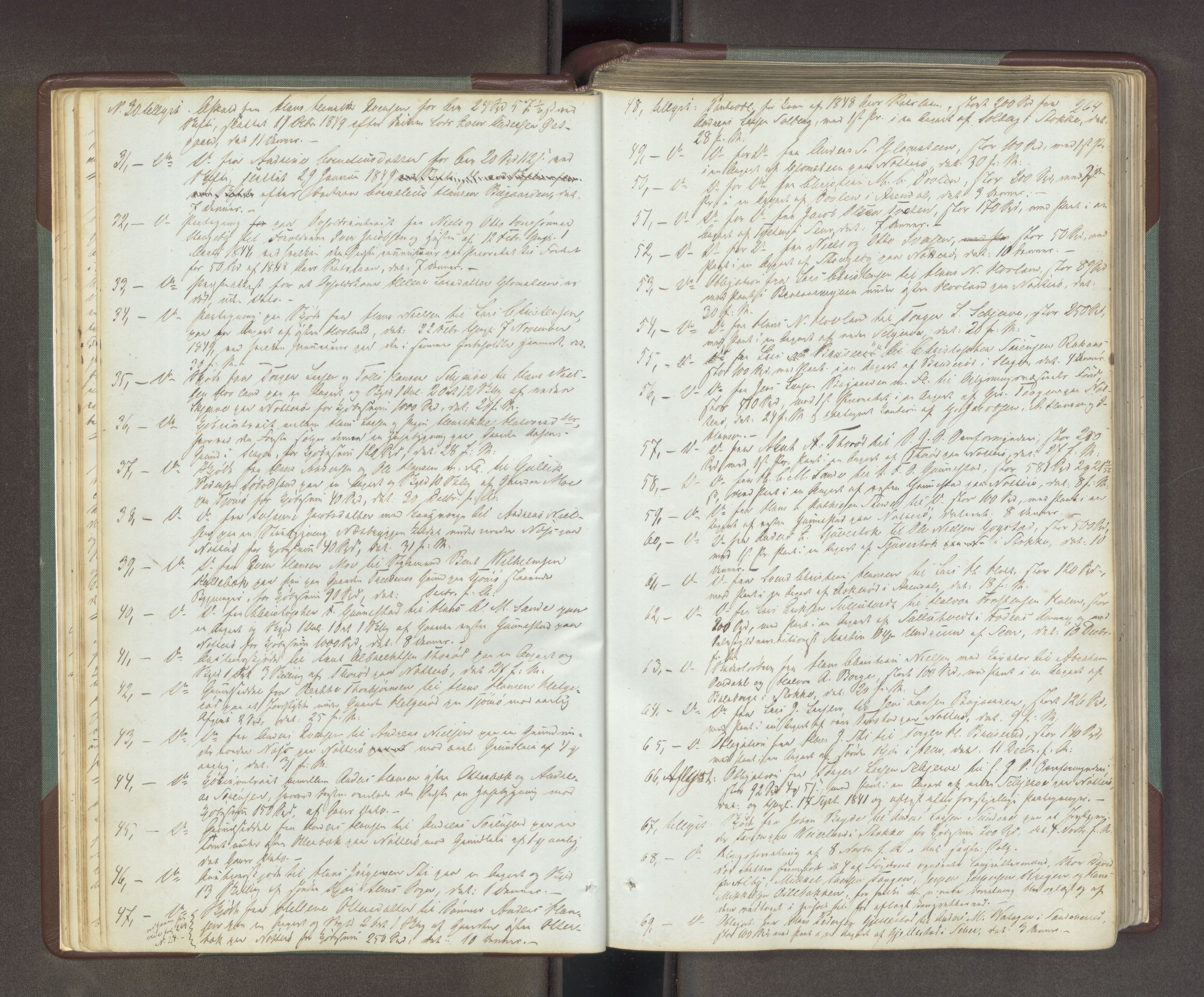 Søndre Jarlsberg sorenskriveri, AV/SAKO-A-129/F/Fa/L0034B: Tingbok, 1850-1856, p. 263b-264a