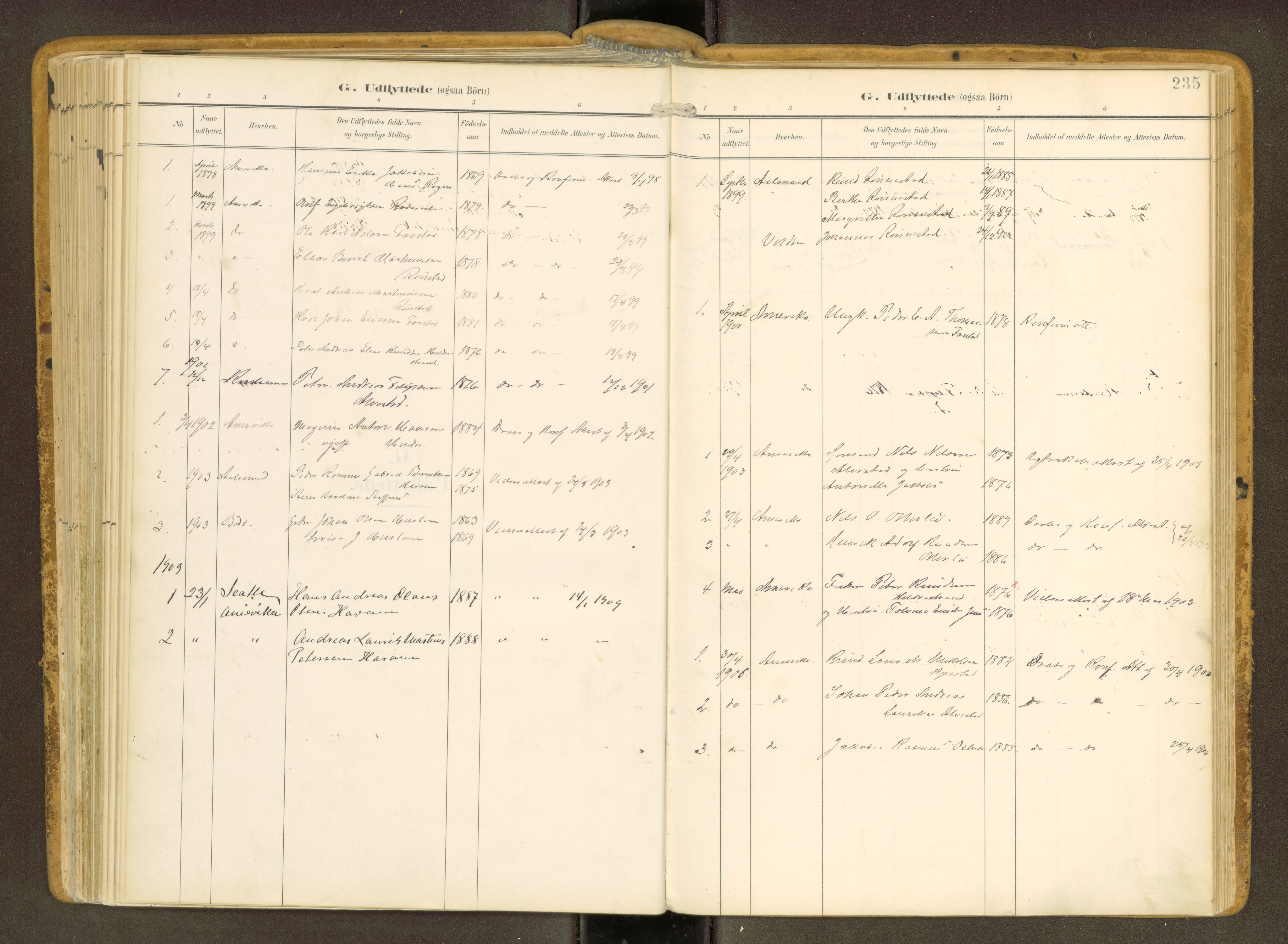 Ministerialprotokoller, klokkerbøker og fødselsregistre - Møre og Romsdal, SAT/A-1454/536/L0517: Parish register (official) no. 536A--, 1897-1917, p. 235