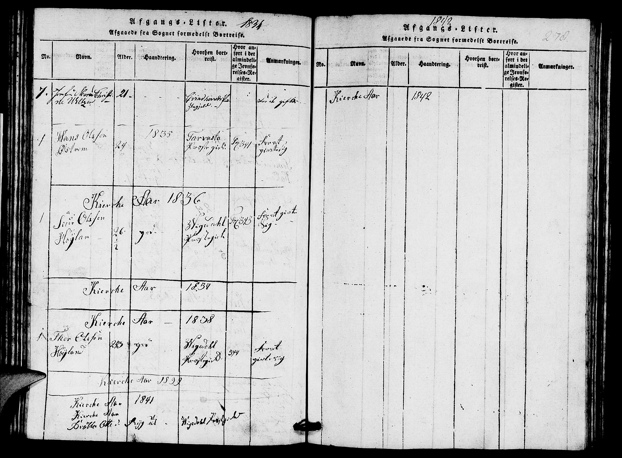 Etne sokneprestembete, SAB/A-75001/H/Hab: Parish register (copy) no. A 1, 1815-1849, p. 278