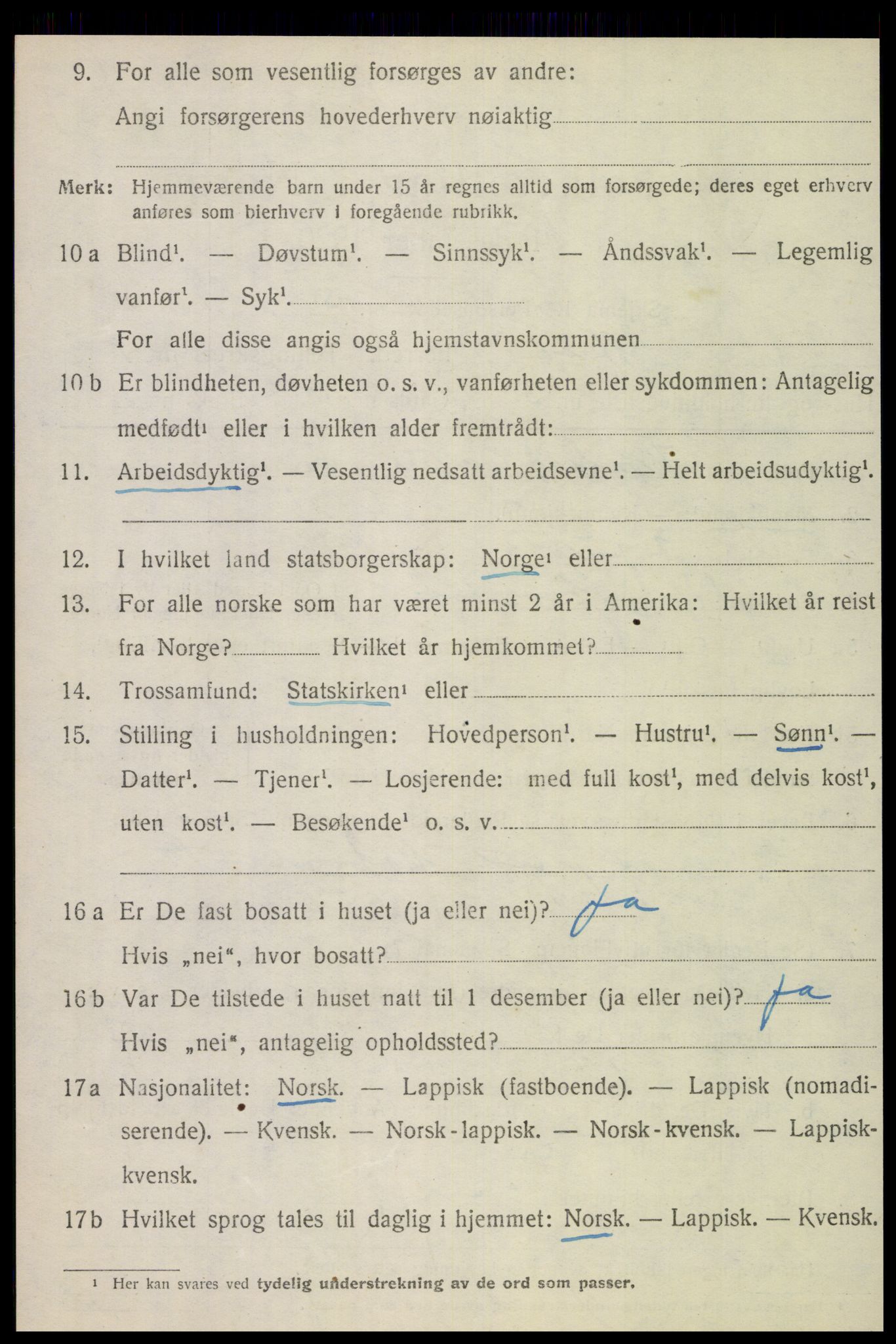 SAT, 1920 census for Otterøy, 1920, p. 2626