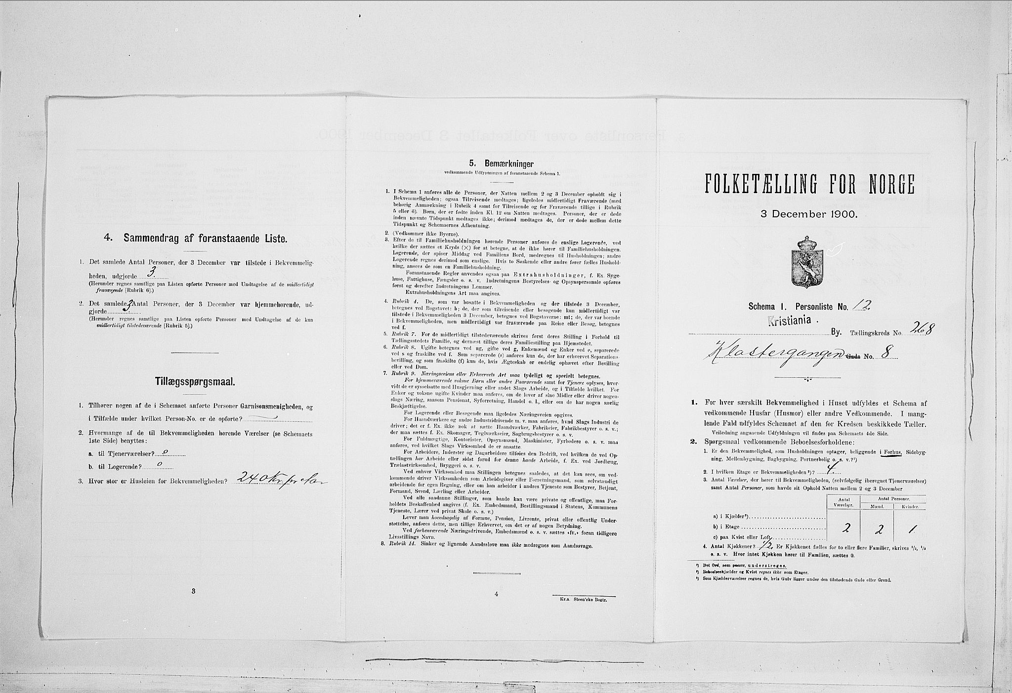 SAO, 1900 census for Kristiania, 1900, p. 48379