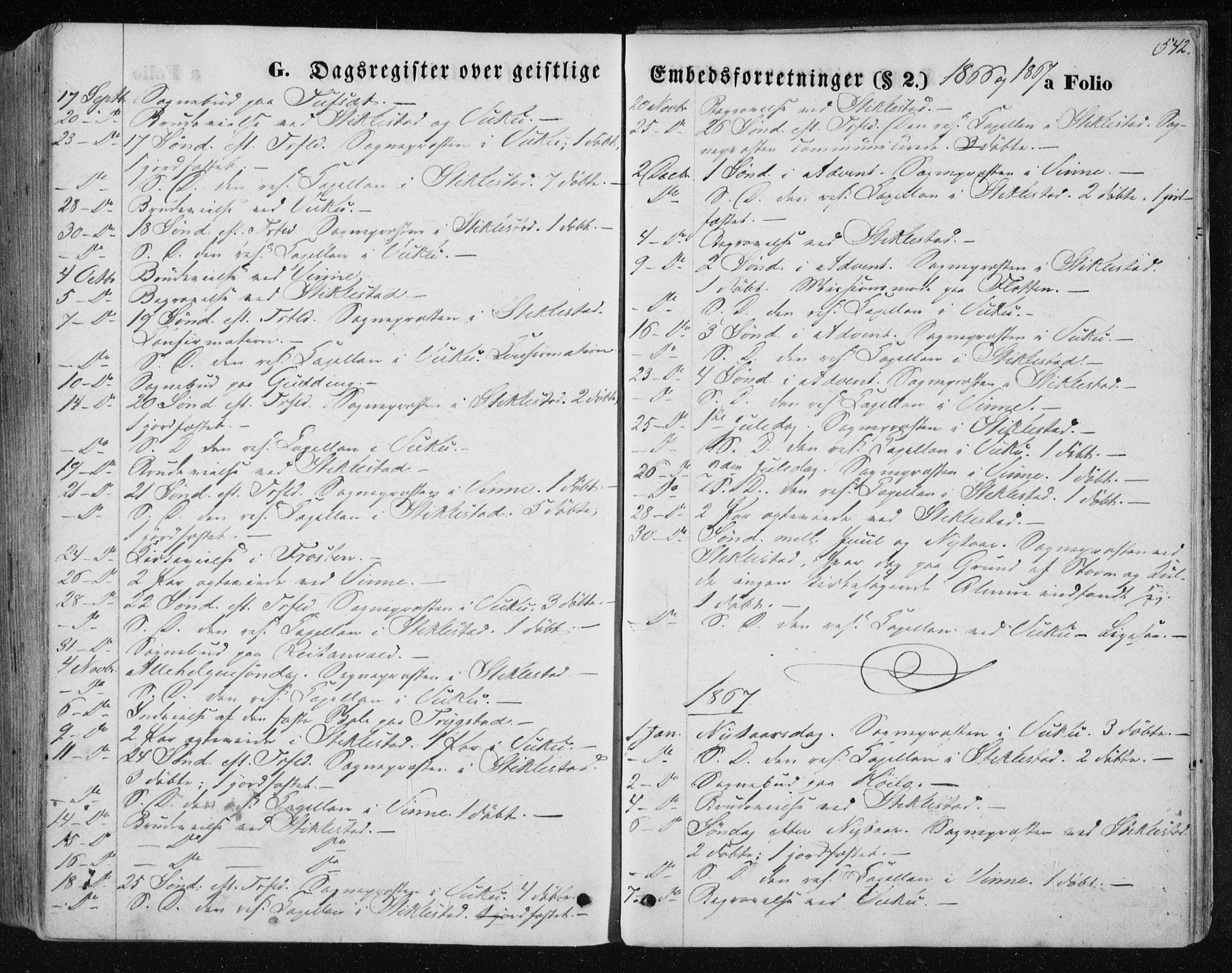 Ministerialprotokoller, klokkerbøker og fødselsregistre - Nord-Trøndelag, AV/SAT-A-1458/723/L0241: Parish register (official) no. 723A10, 1860-1869, p. 542