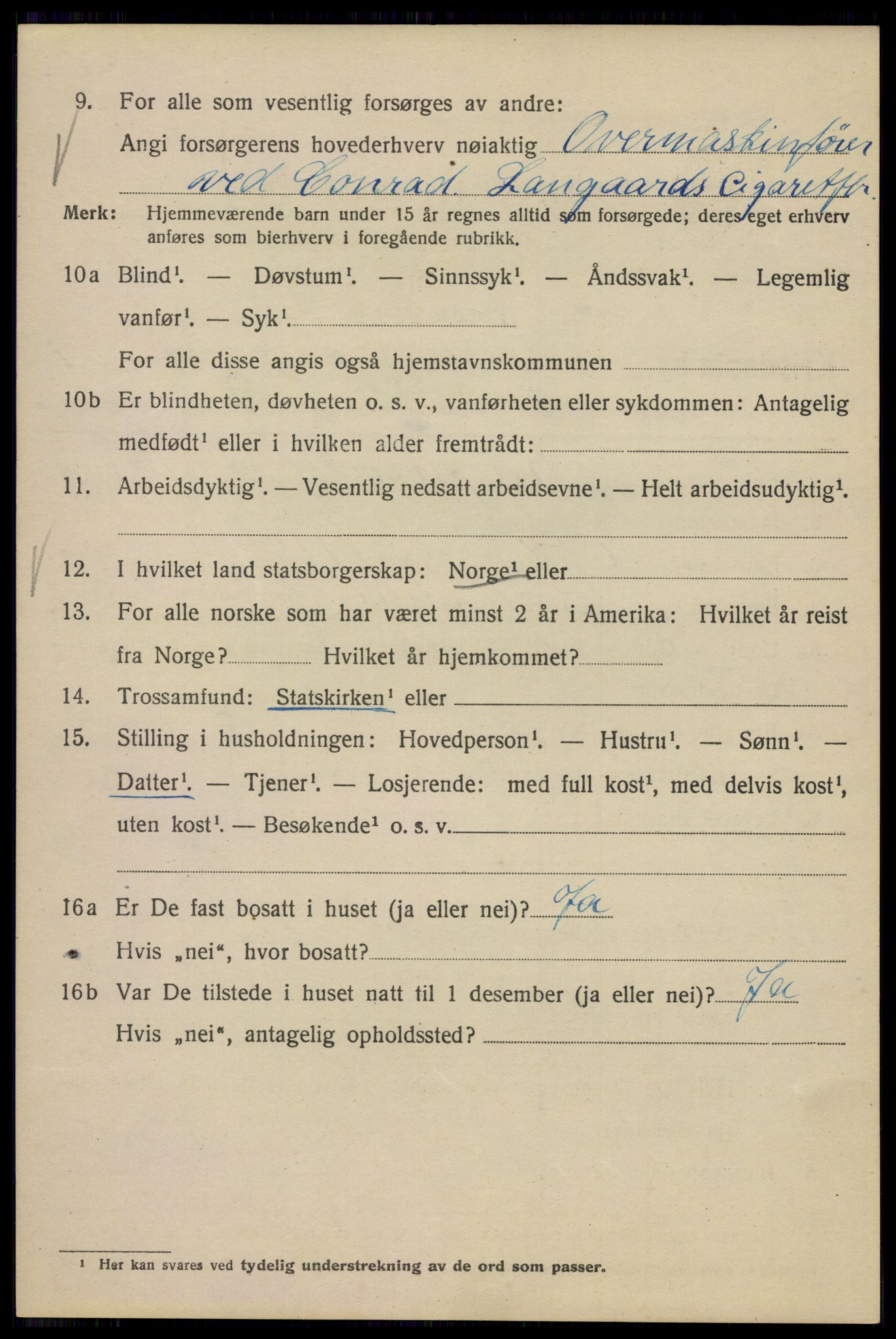 SAO, 1920 census for Kristiania, 1920, p. 569166