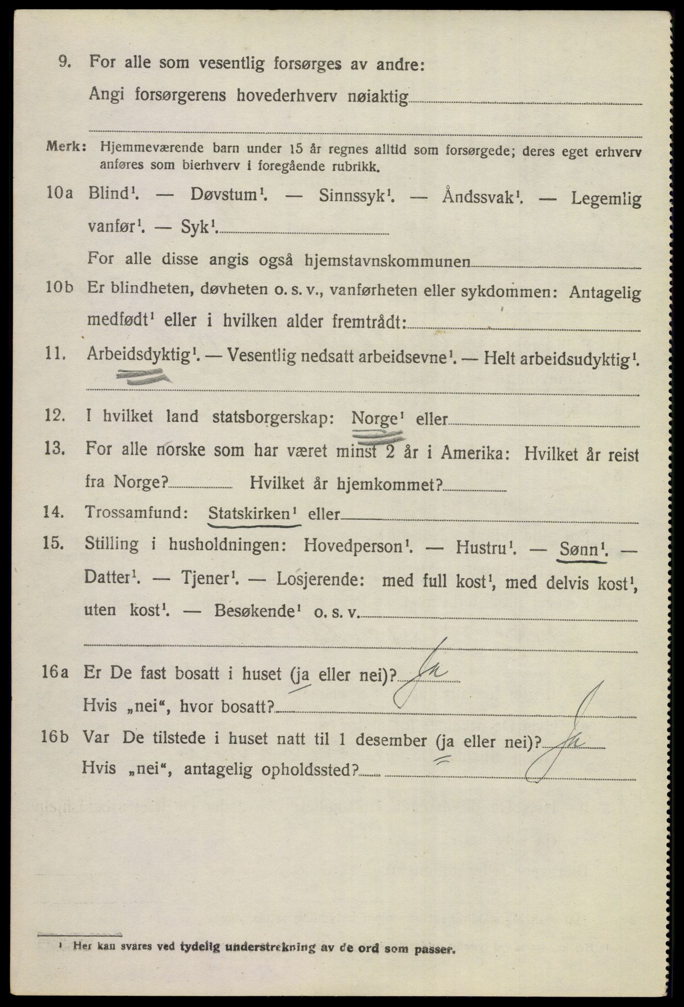 SAKO, 1920 census for Hole, 1920, p. 2004