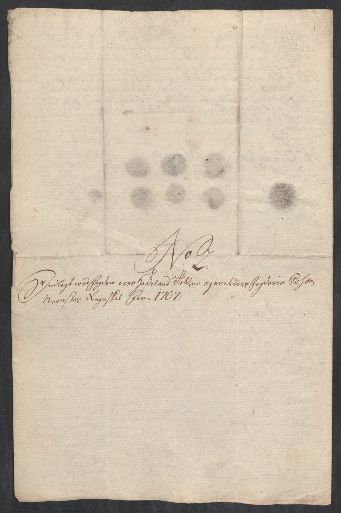 Rentekammeret inntil 1814, Reviderte regnskaper, Fogderegnskap, RA/EA-4092/R18/L1305: Fogderegnskap Hadeland, Toten og Valdres, 1707-1708, p. 23