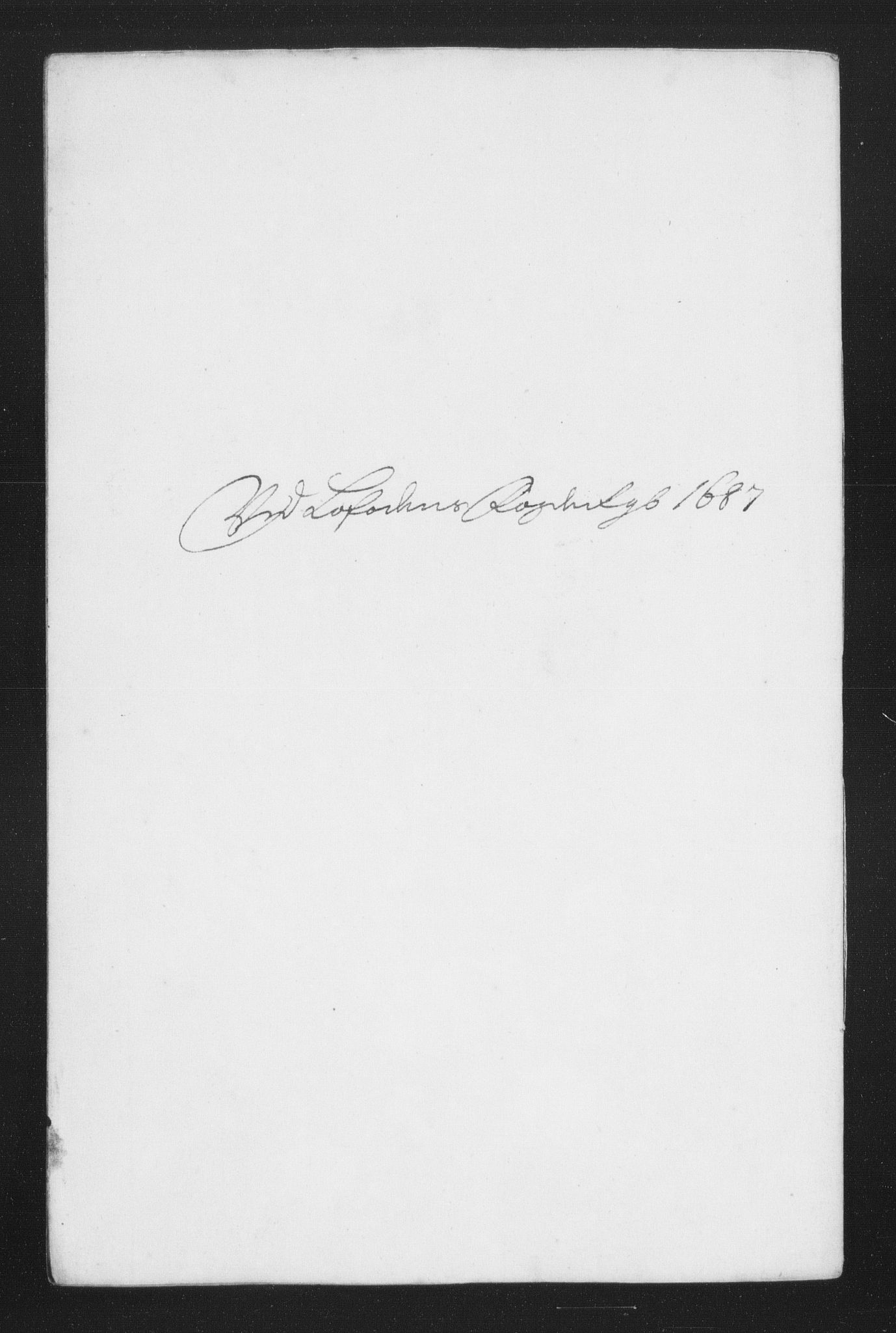 Rentekammeret inntil 1814, Reviderte regnskaper, Stiftamtstueregnskaper, Trondheim stiftamt og Nordland amt, AV/RA-EA-6044/R/Rh/L0010: Nordland amt, 1687